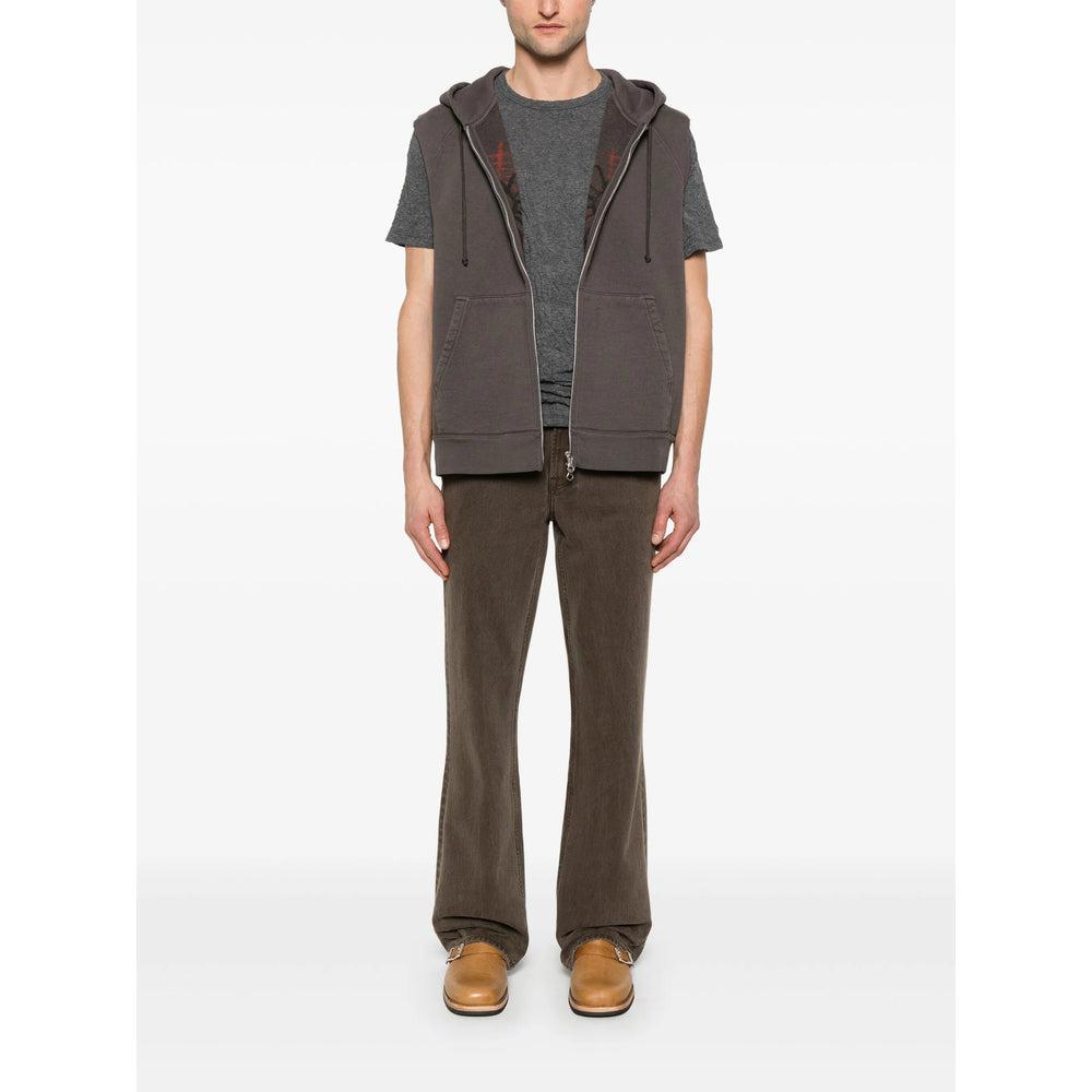 OUR LEGACY Box T-shirt Worn Black Legacy Jersey In Gray Product Image