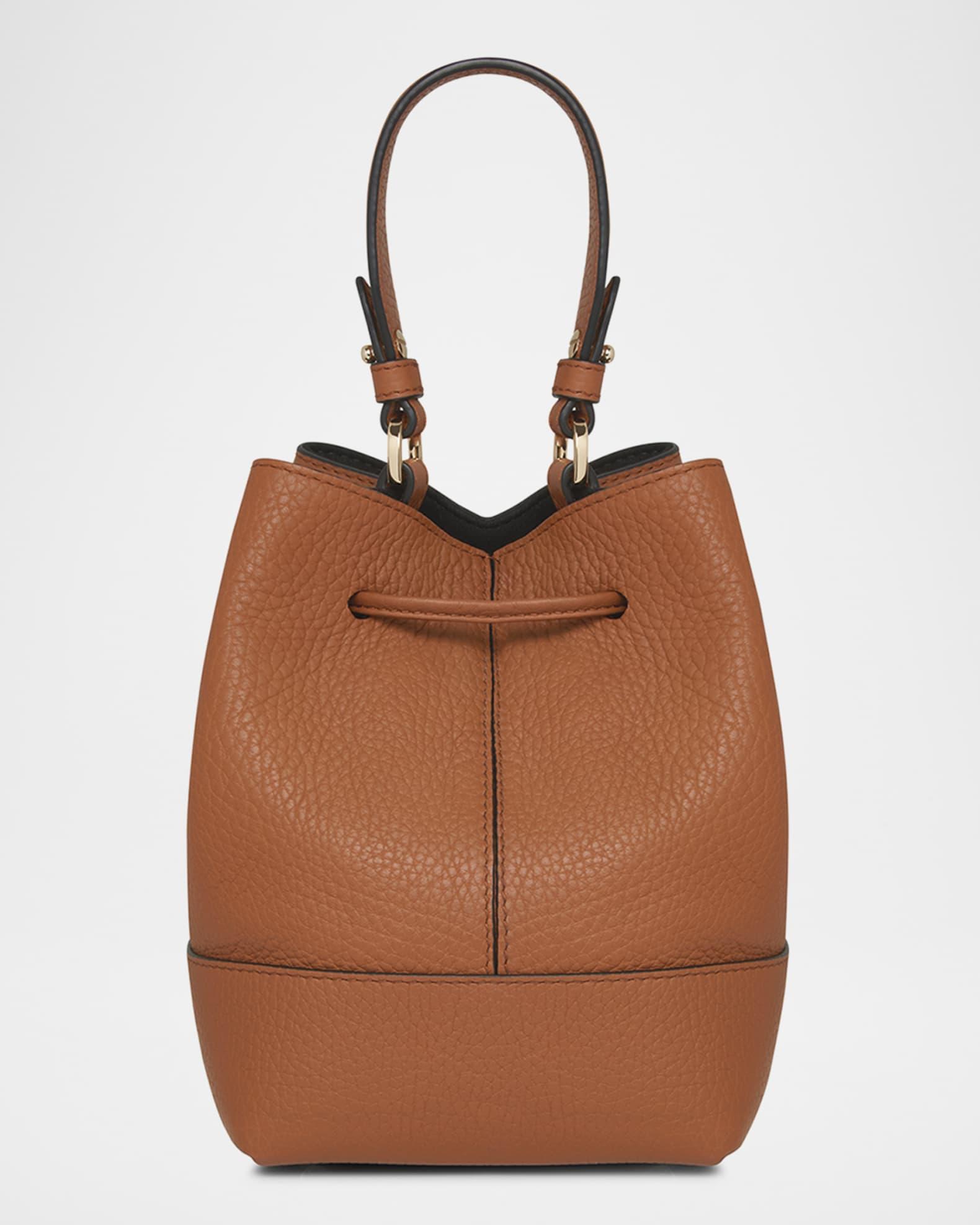 Osette Drawstring Leather Crossbody Bag Product Image