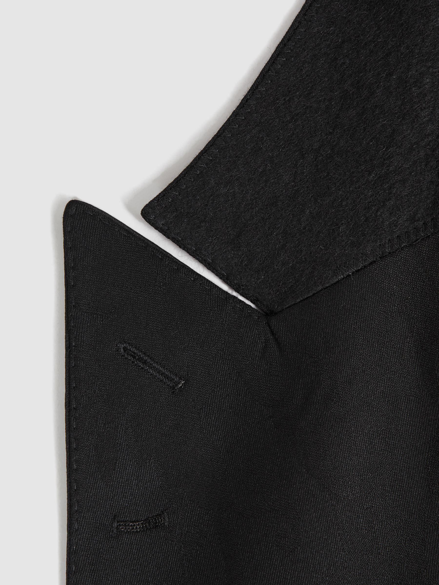 Jacquard Oscar Jacobson Double Breasted Blazer in Black Product Image