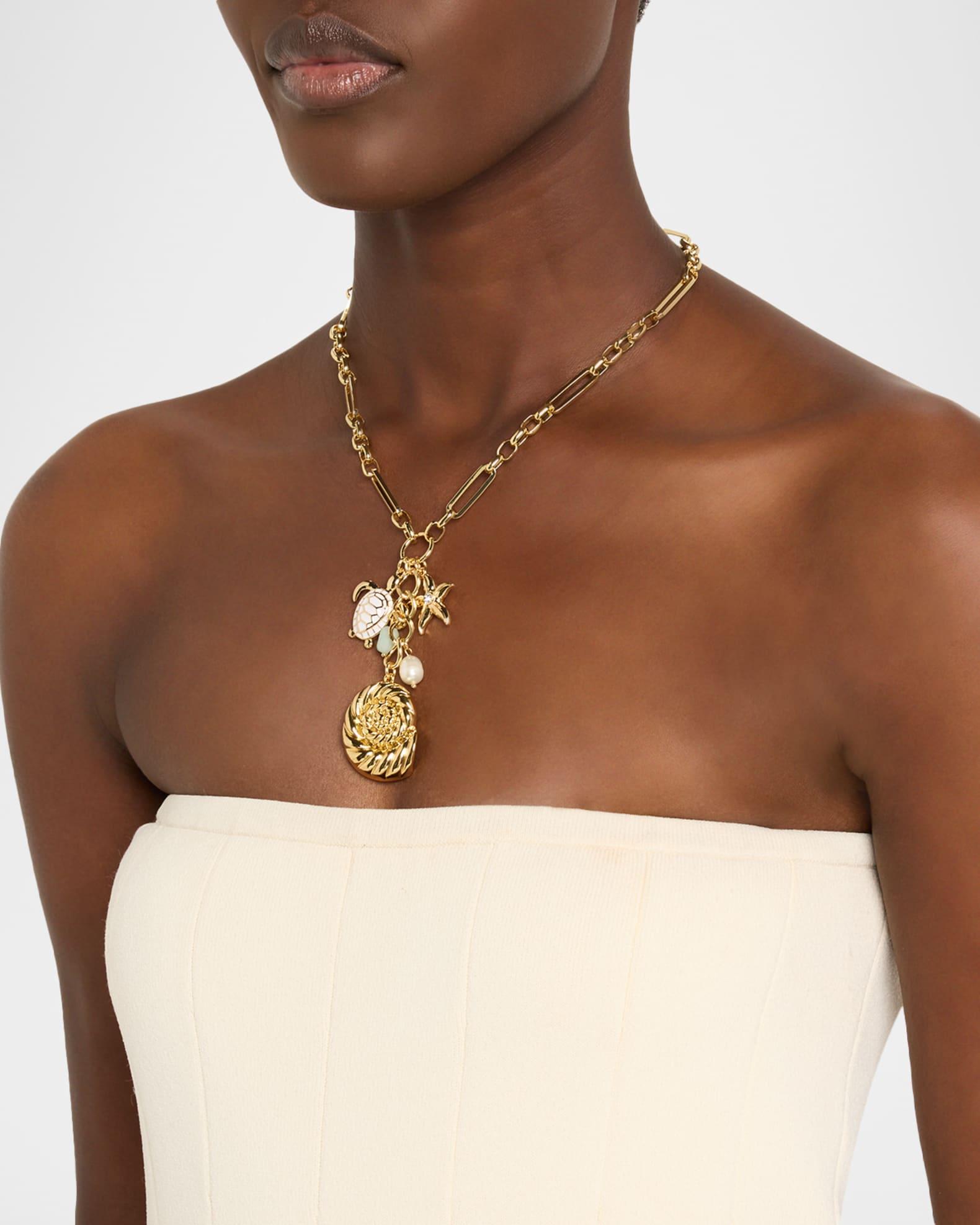 Sea Life Charms Drop Necklace Product Image