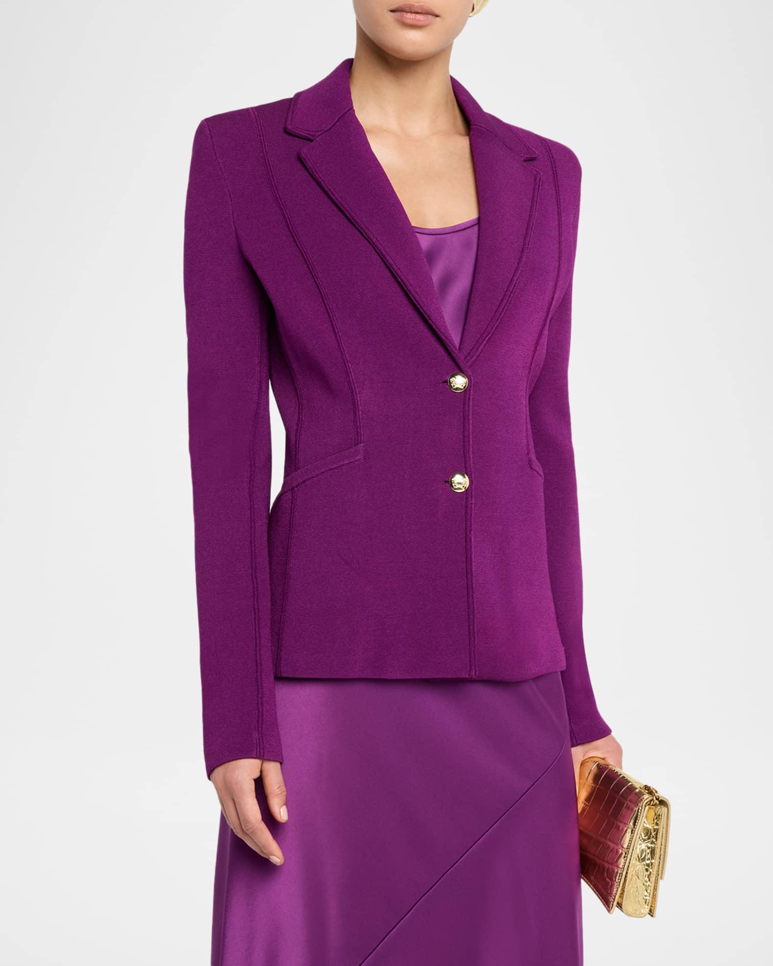 Milano Stretch Crepe Knit Jacket Product Image