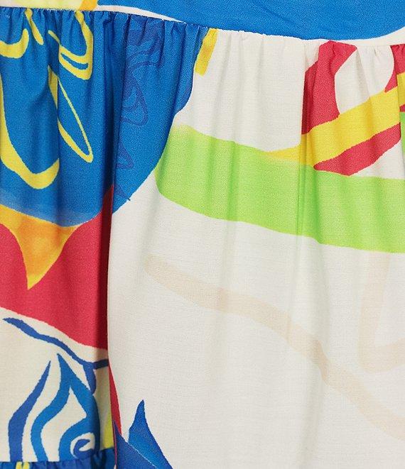 Chelsea & Violet Cecily Printed Empire Waist V-Neckline Sleeveless Maxi Dress Product Image