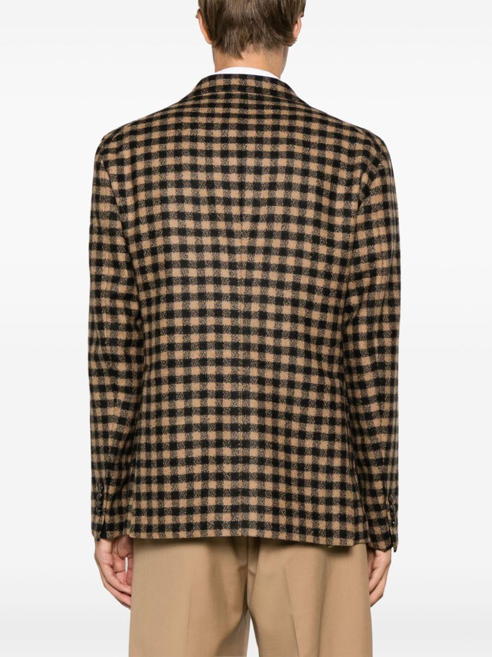 Tagliatore Textured Check Taupe Blazer Product Image