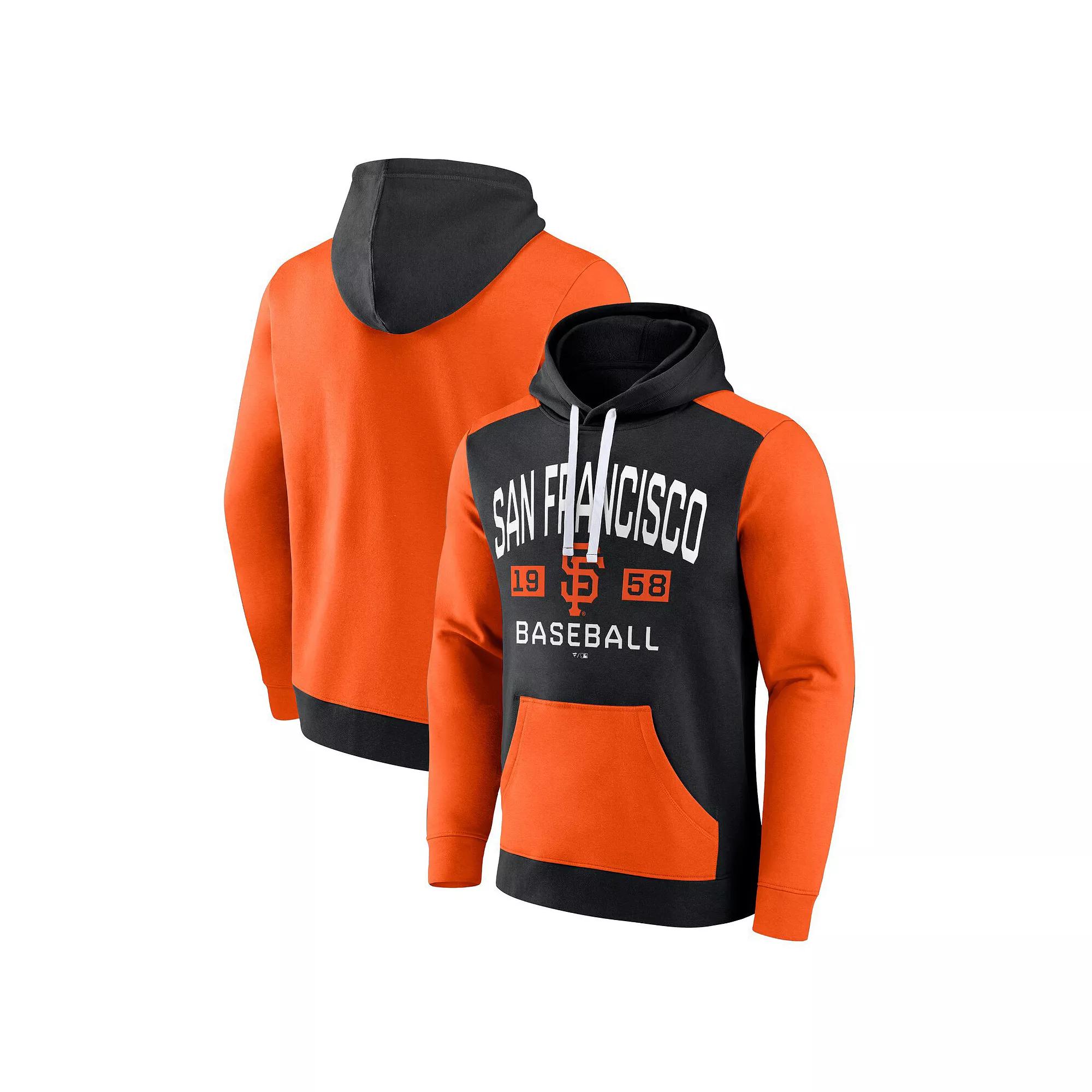 Men's Fanatics Branded Black/Orange San Francisco Giants Chip In Pullover Hoodie, Size: Medium Product Image