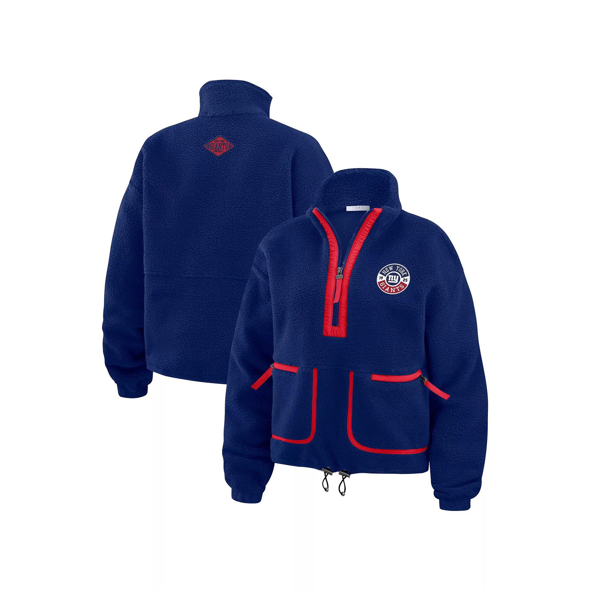 Women's WEAR by Erin Andrews Black Las Vegas Raiders Polar Fleece Half-Zip Jacket,  Product Image