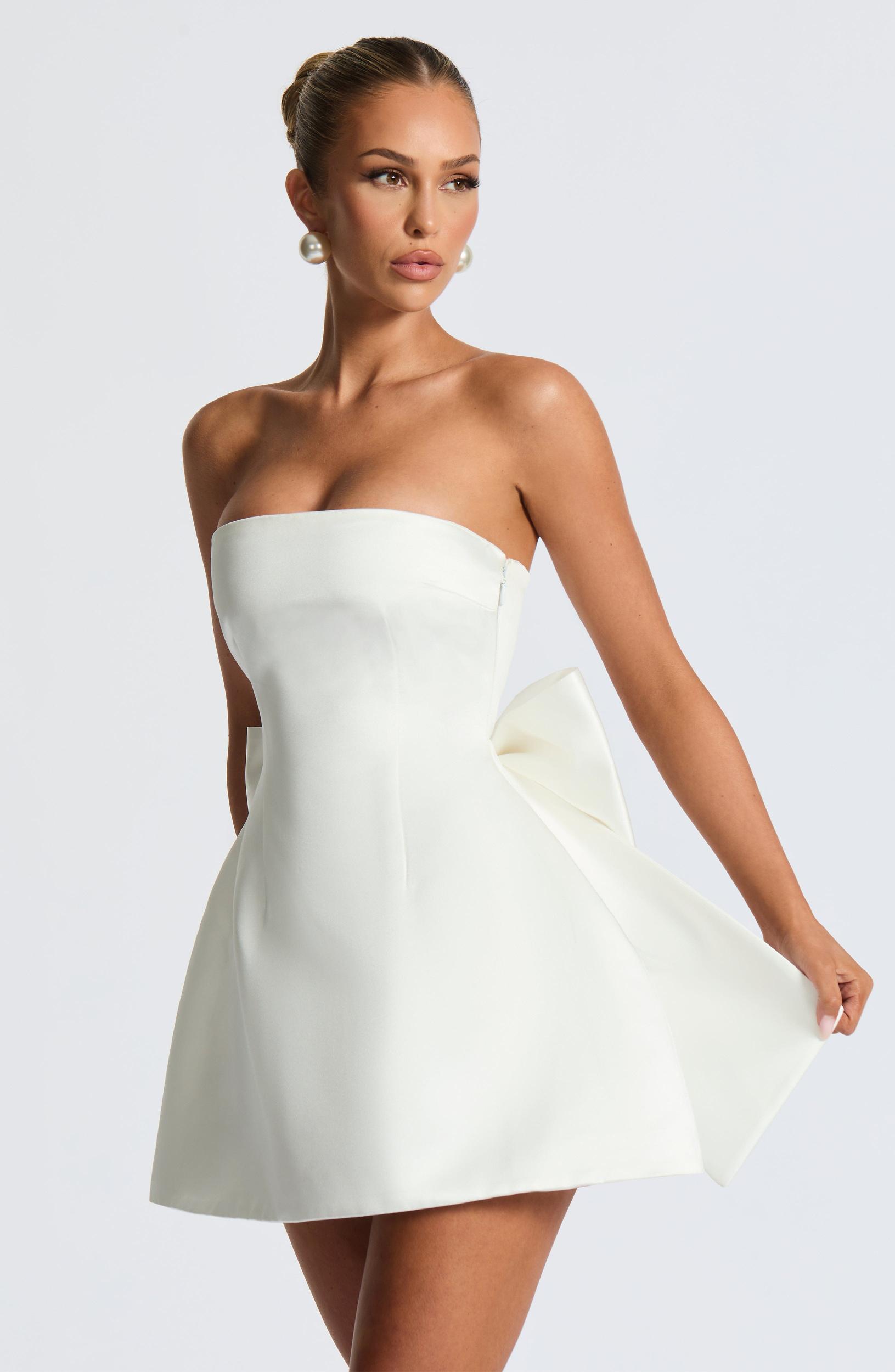 Abbey Mini Dress - Ivory Product Image