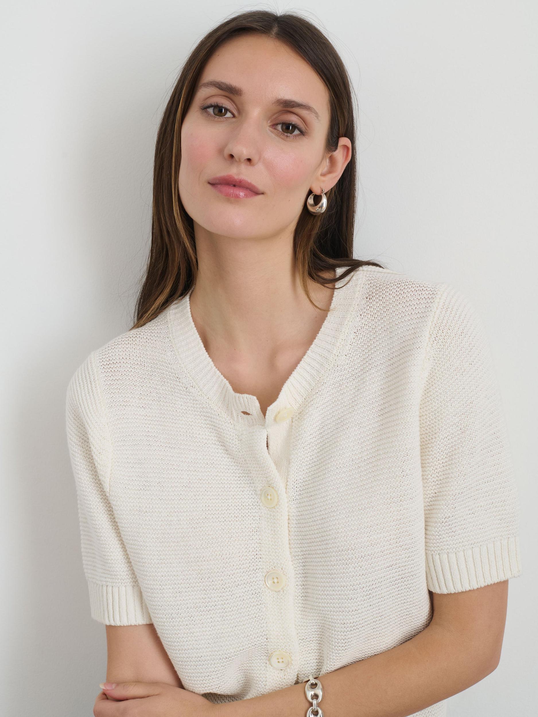 Elle Sweater In Cotton Linen Product Image