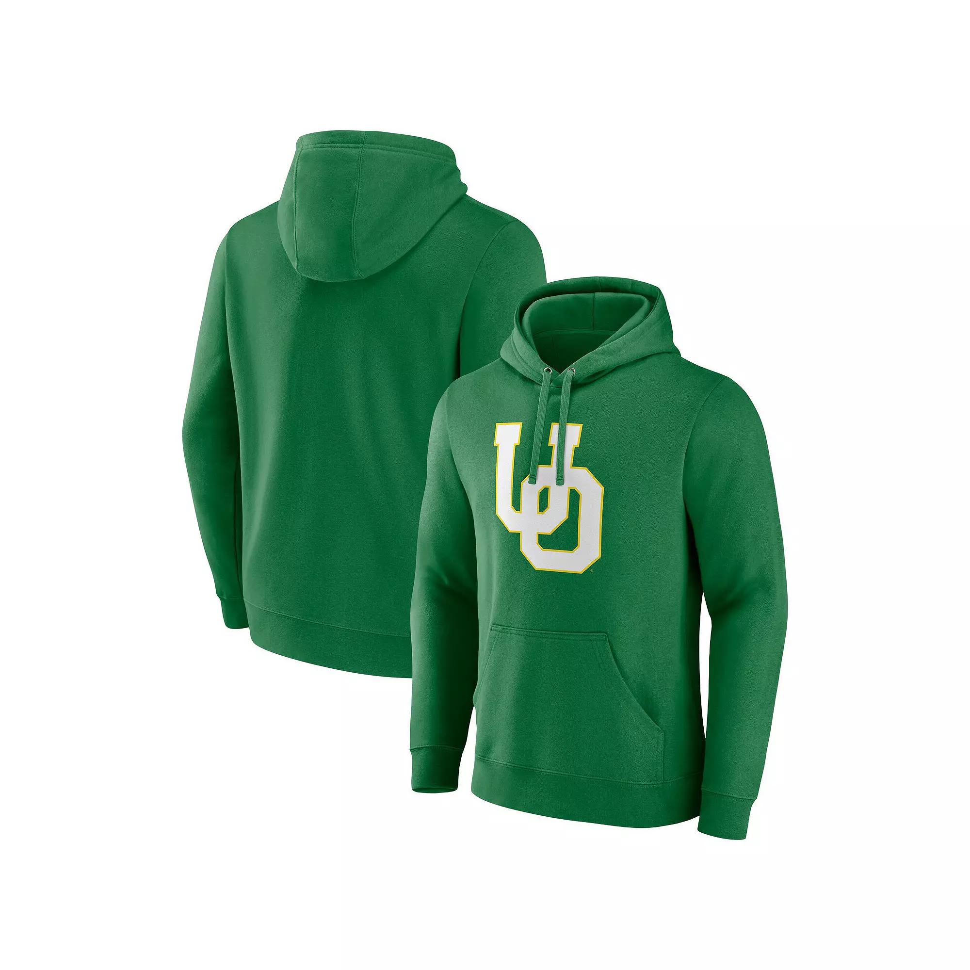 Men's Fanatics Green Oregon Ducks Applique Fleece Pullover Hoodie,  Product Image