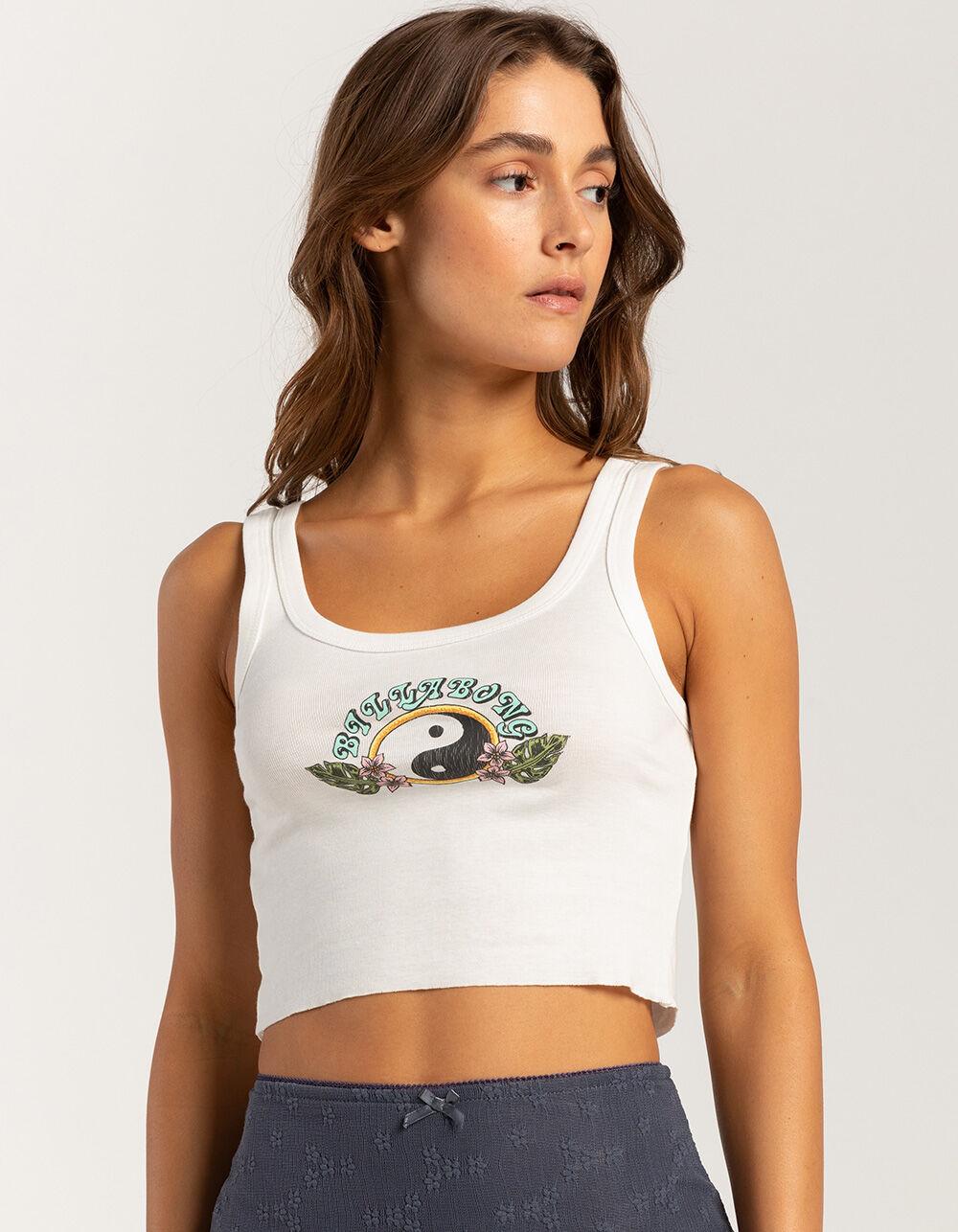 BILLABONG Balance Tropical Womens Tank Top - WHITE Product Image