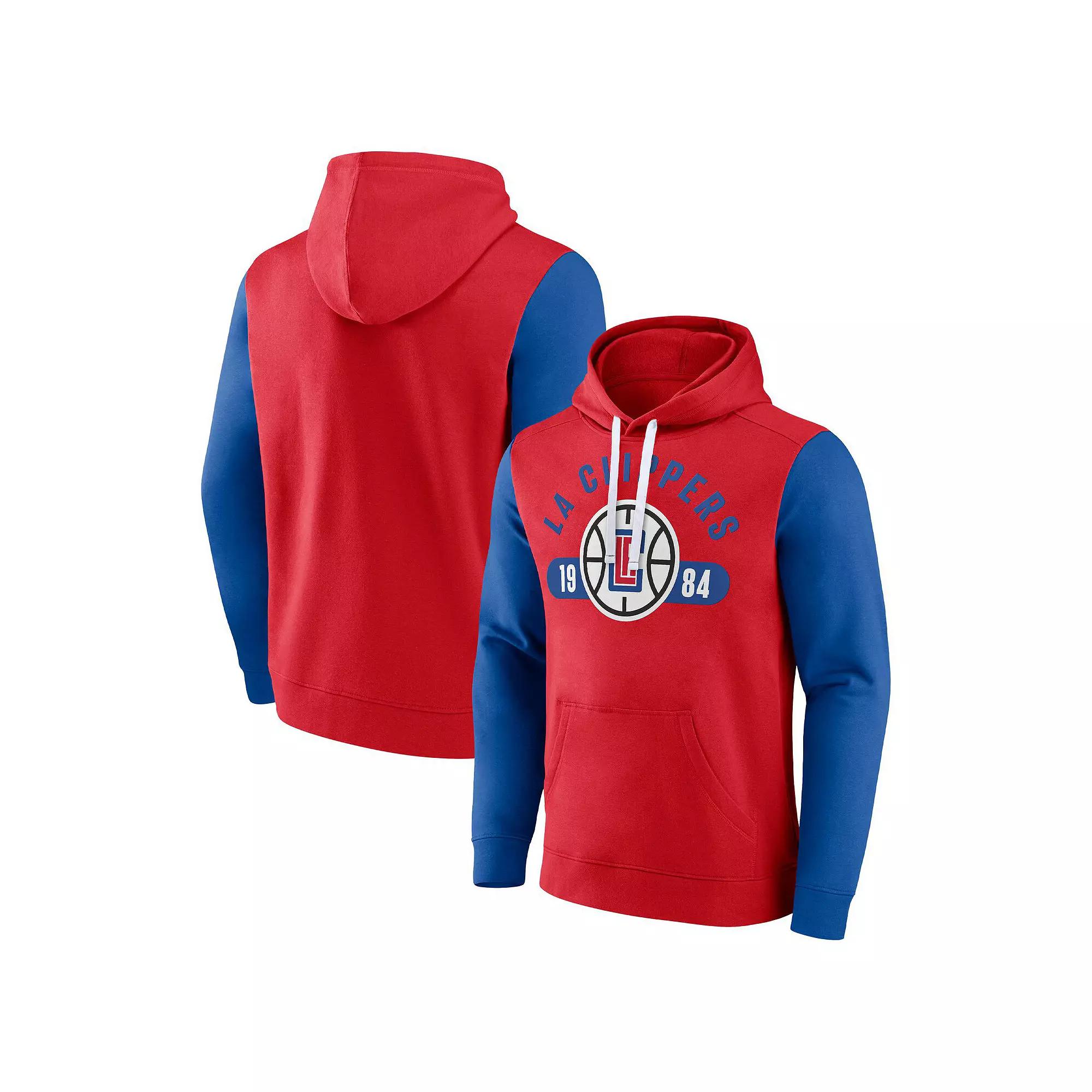 Men's Fanatics Branded Purple/Black Phoenix Suns Attack Colorblock Pullover Hoodie,  Product Image