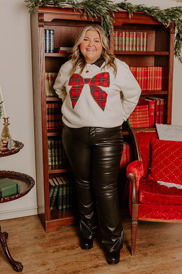 Wrapping Presents Embroidered Sweatshirt Curves Product Image