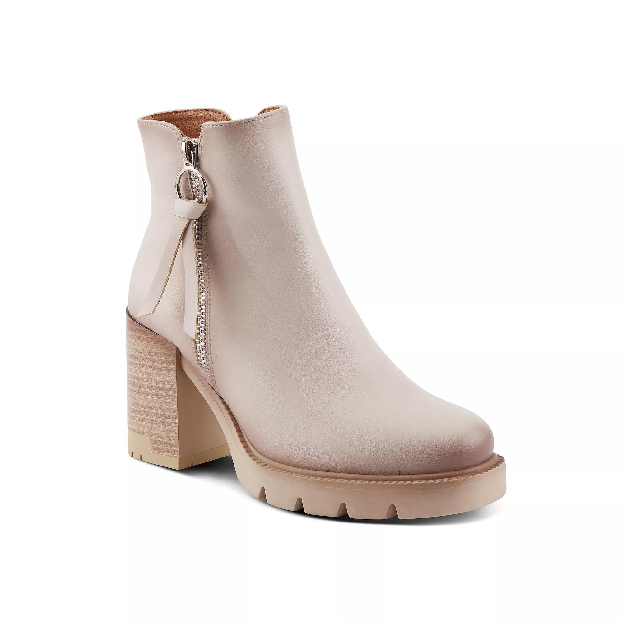 Patrizia Ahana Women's Side Zip Platform Ankle Boots, Size: 39, Ivory Product Image