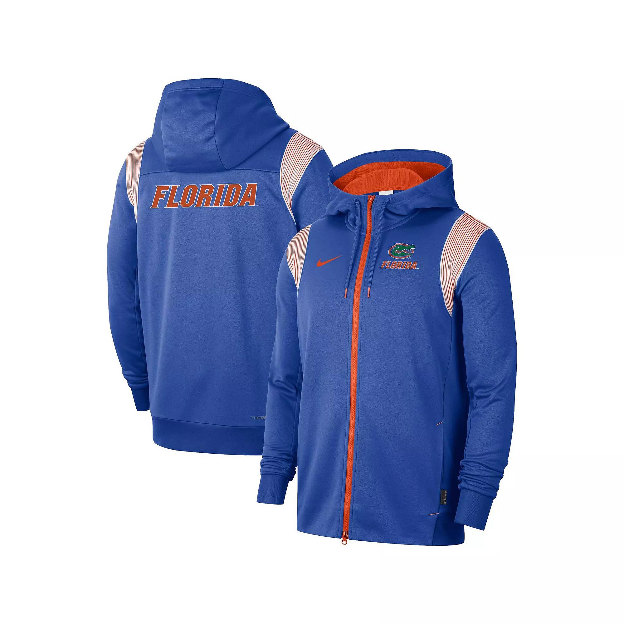 Men's Nike Royal Florida Gators 2022 Sideline Lockup Performance Full-Zip Hoodie Jacket,  Product Image