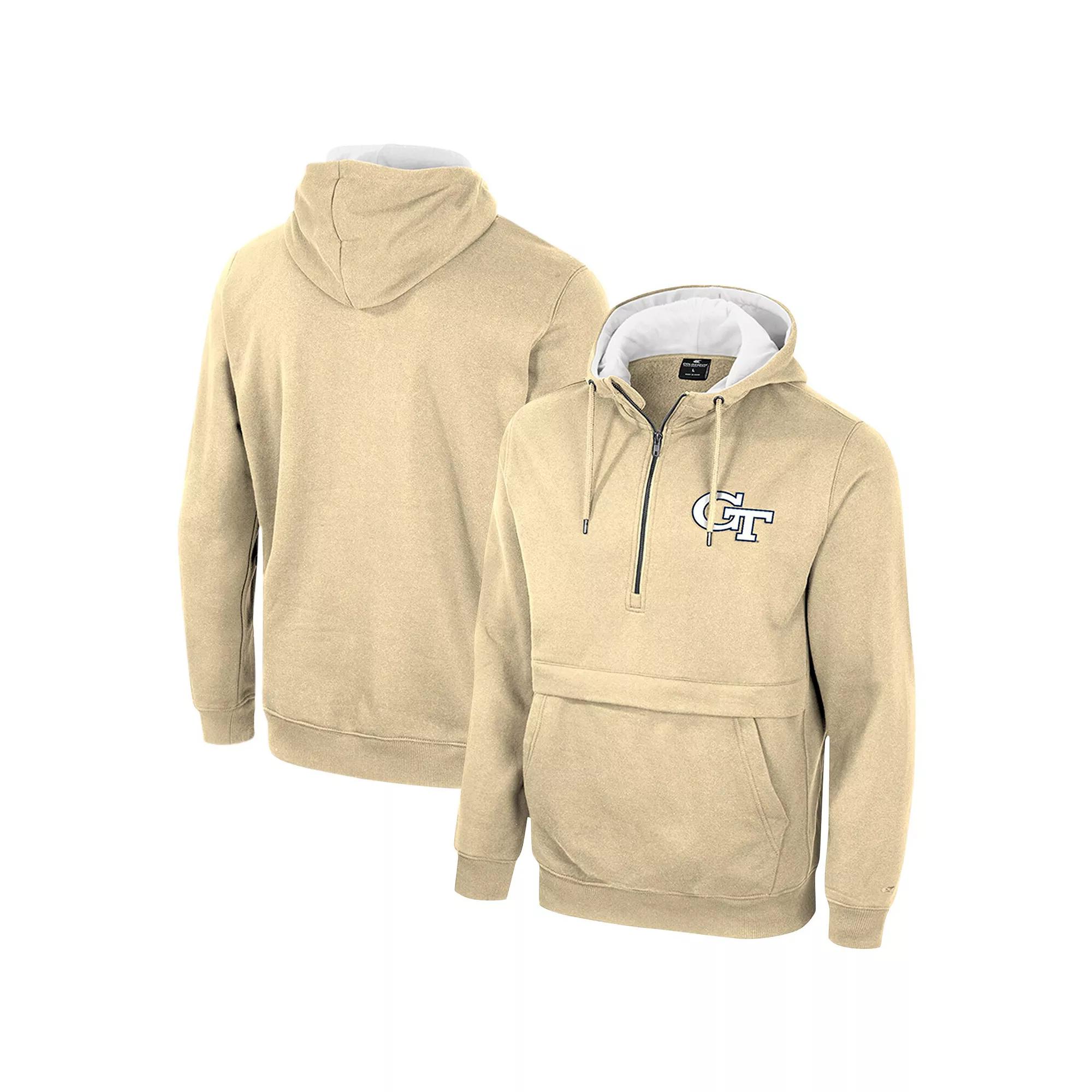 Men's Colosseum Gold Georgia Tech Yellow Jackets Team Half-Zip Pullover Hoodie, Size: Small, Nc2 Gold Product Image