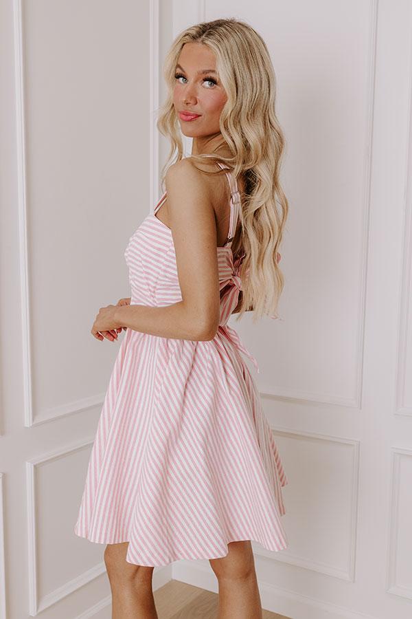 Stripe A Pose Cut Out Mini Dress Product Image