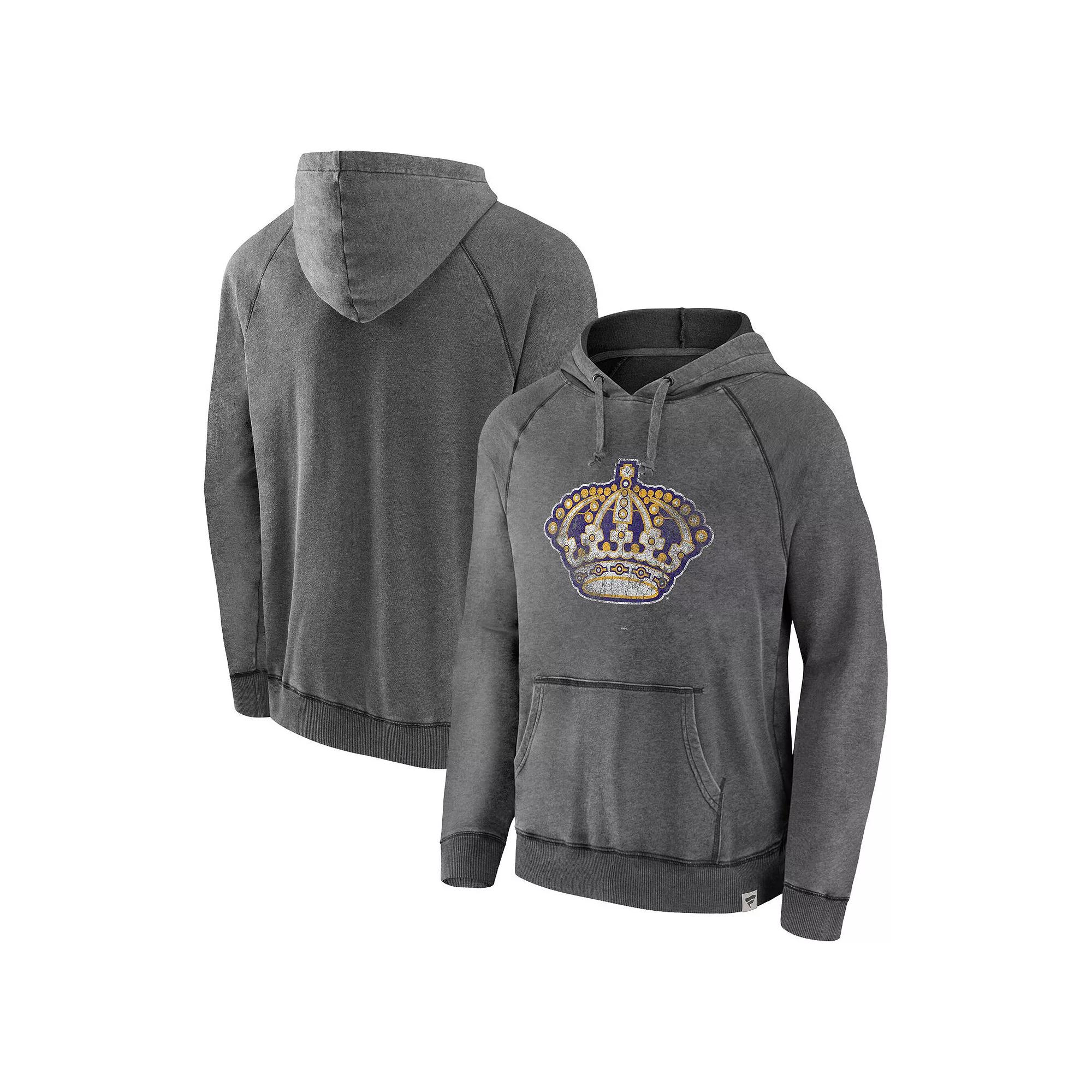 Men's Fanatics Charcoal Los Angeles Kings Special Edition 2.0 Weathered Pullover Hoodie, Size: Small, Kgs Charco Product Image