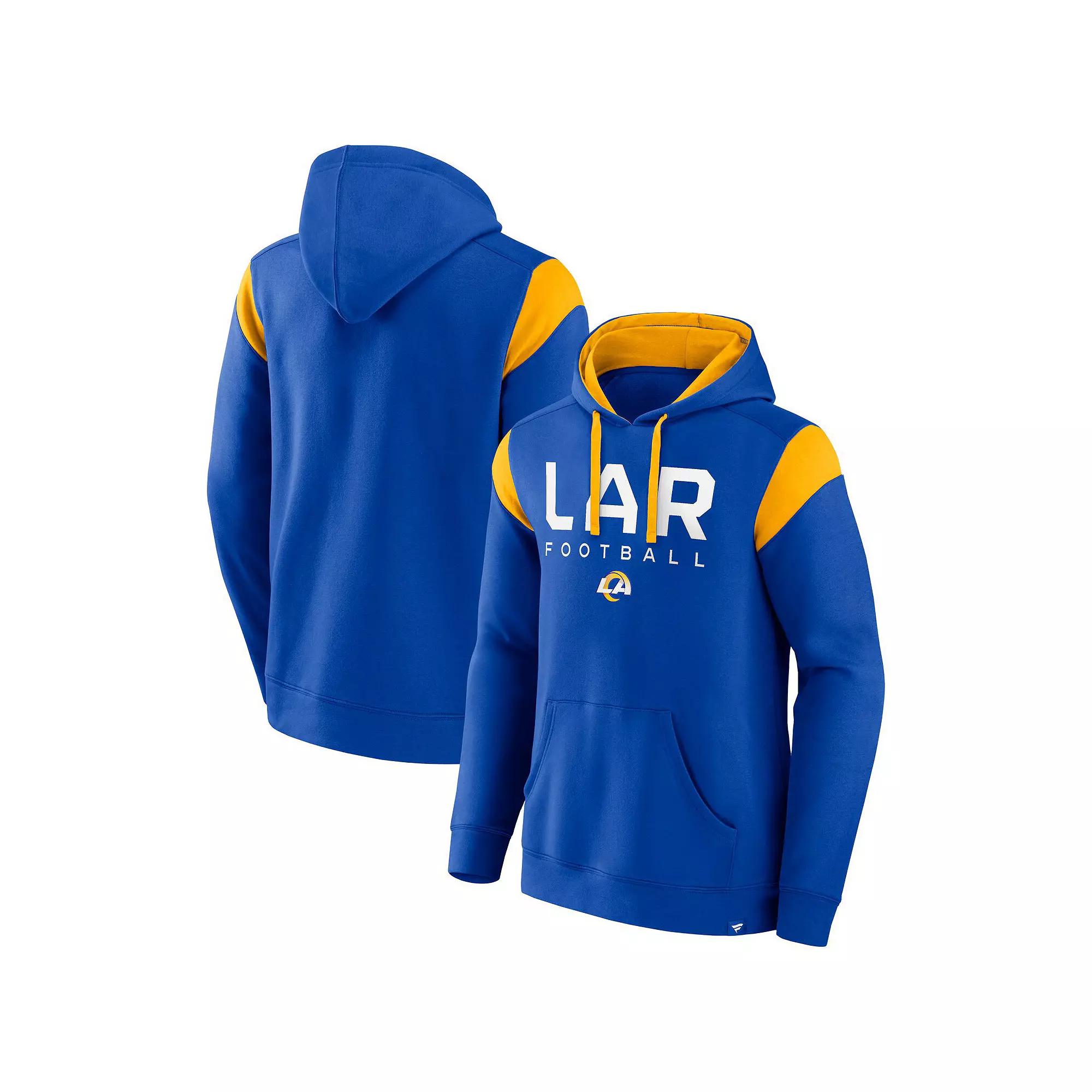 Men's Fanatics Branded Royal Los Angeles Rams Call The Shot Pullover Hoodie, Size: XL, Blue Product Image