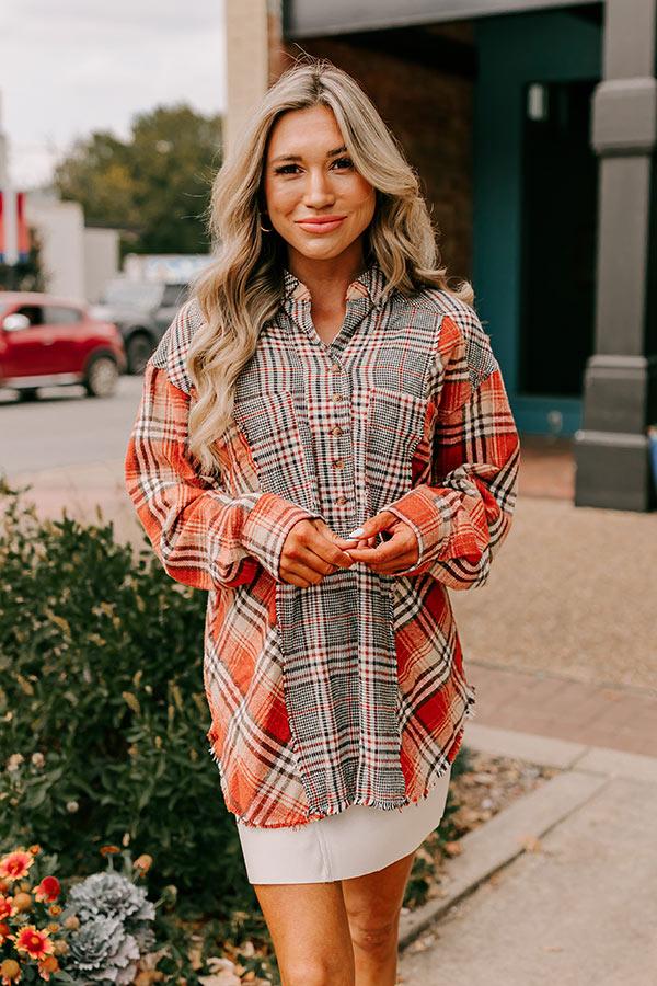 Fall Sunset Flannel Tunic Product Image