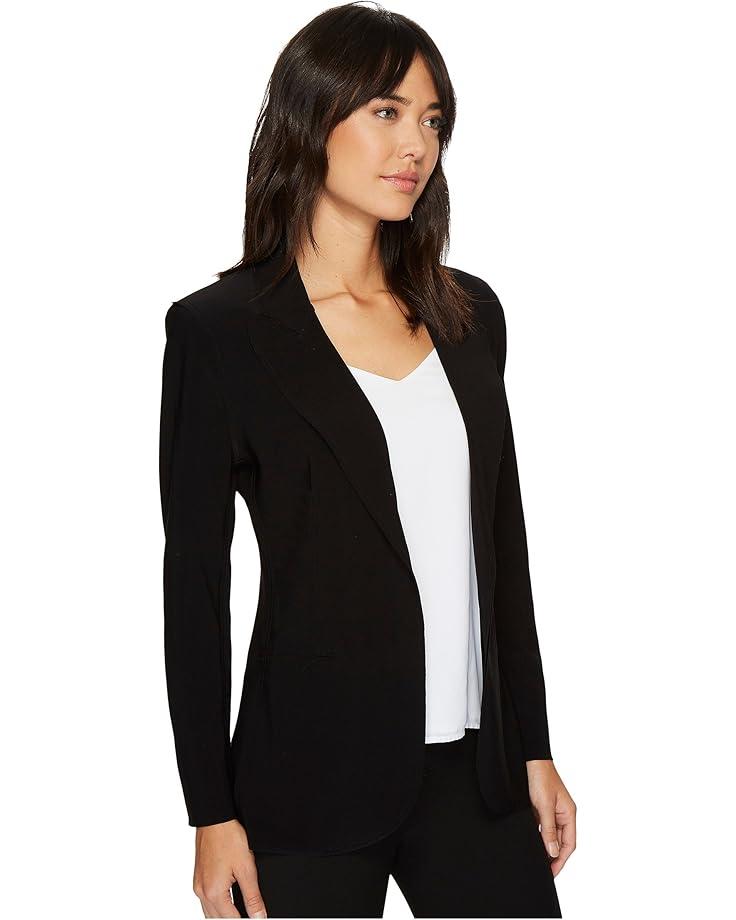 Constrast Stitch Elegant Knit Blazer Product Image