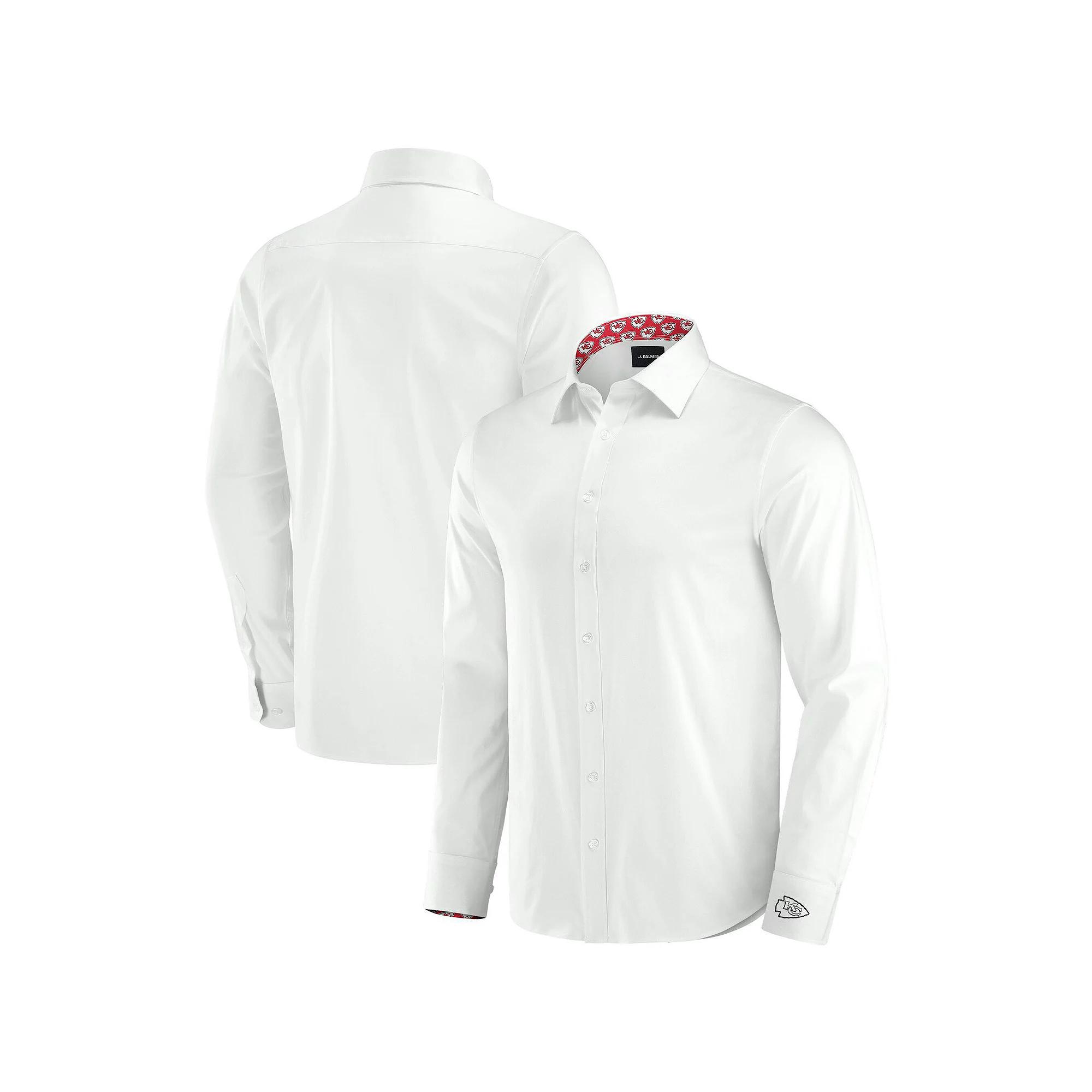 Men's J. Palmer White Kansas City Chiefs Man-In-Motion Long Sleeve Button-Up Dress Shirt,  Product Image