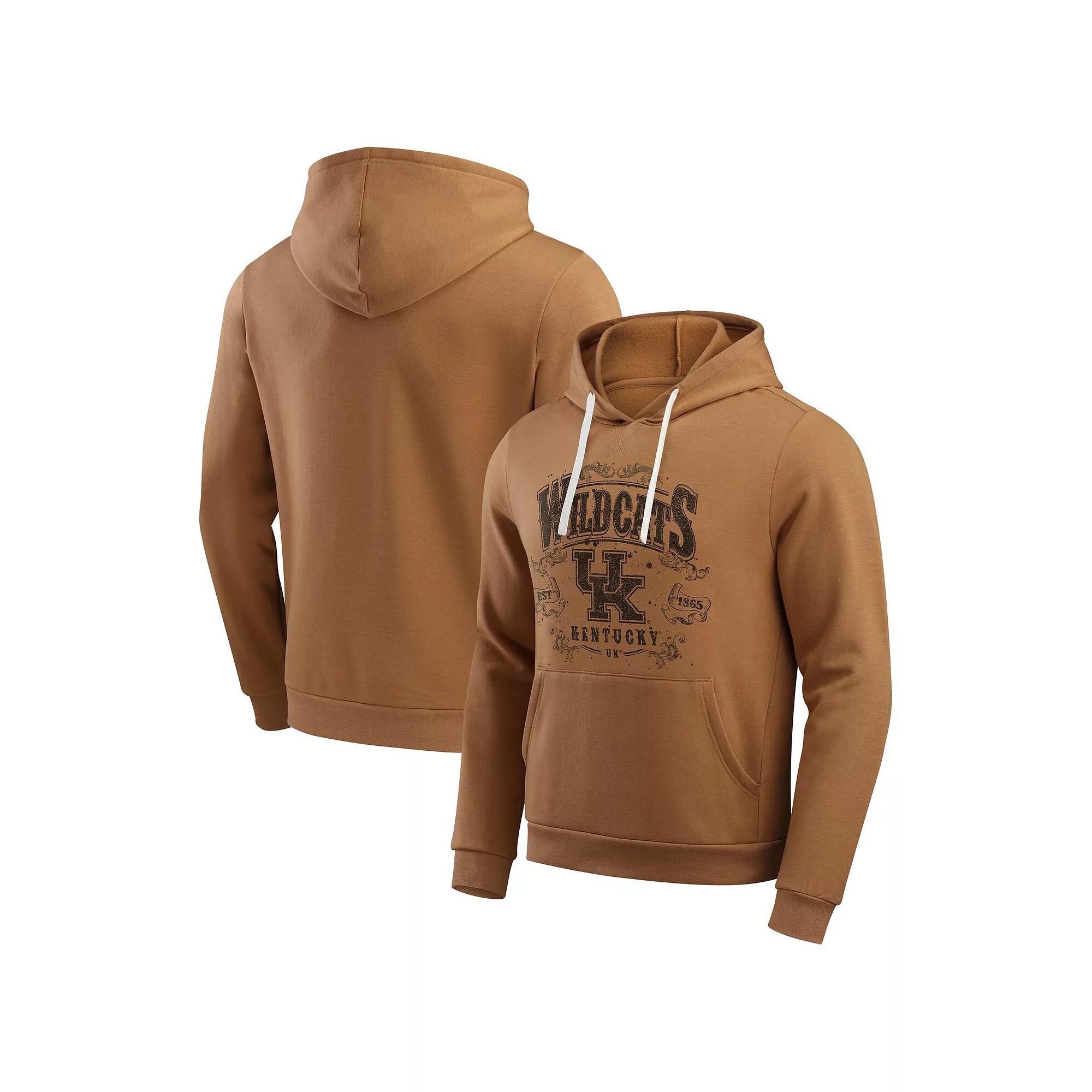 Men's Darius Rucker Collection by Fanatics Tan Miami Hurricanes Camp Fleece Tri-Blend Pullover Hoodie,  Product Image