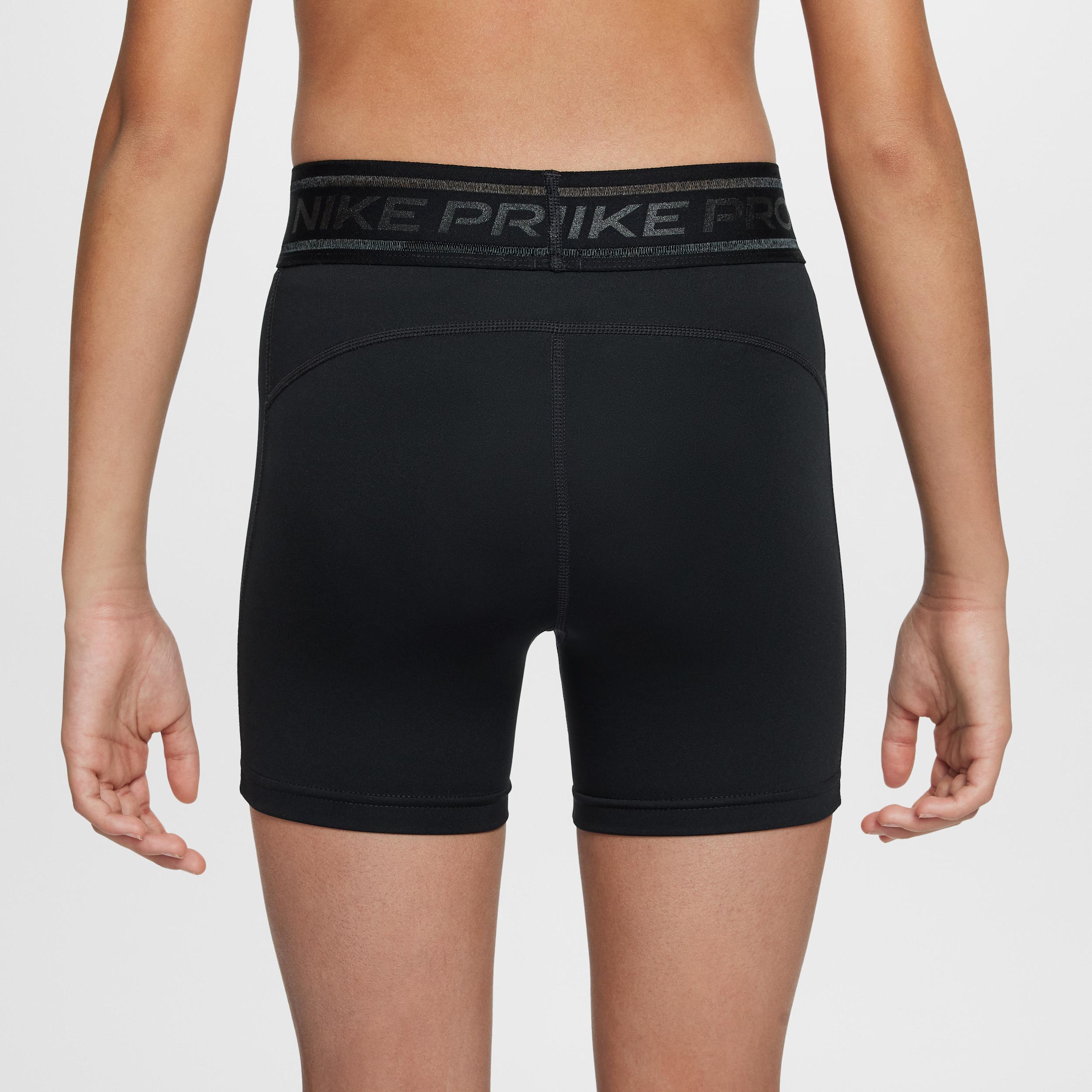 Womens Nike Pro Girls Dri-FIT 3 Shorts | HJ2854-010 Product Image