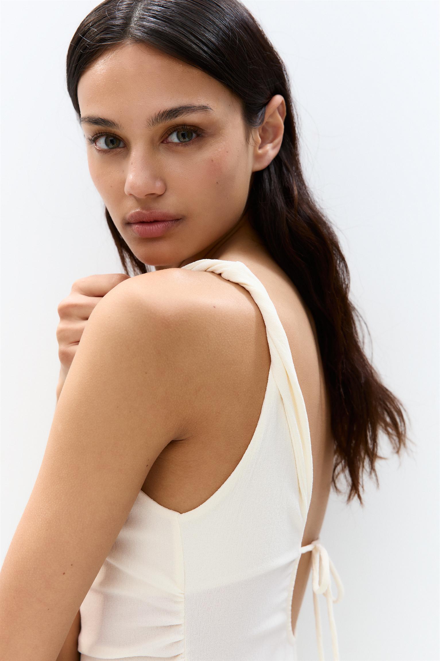 Asymmetric midi dress Product Image