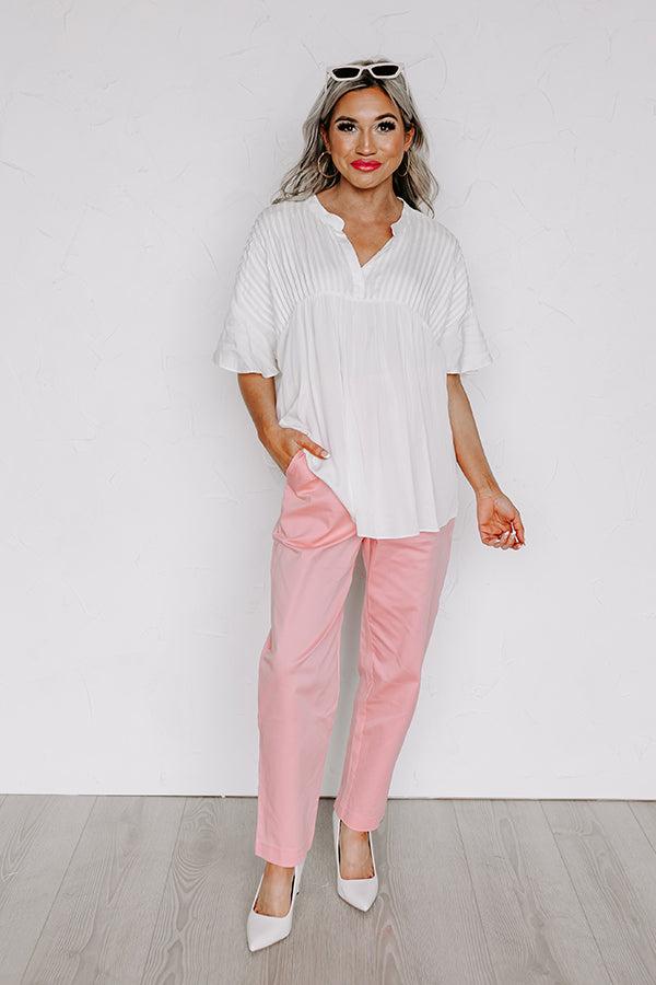 Cute Crew Shift Top in Ivory Product Image