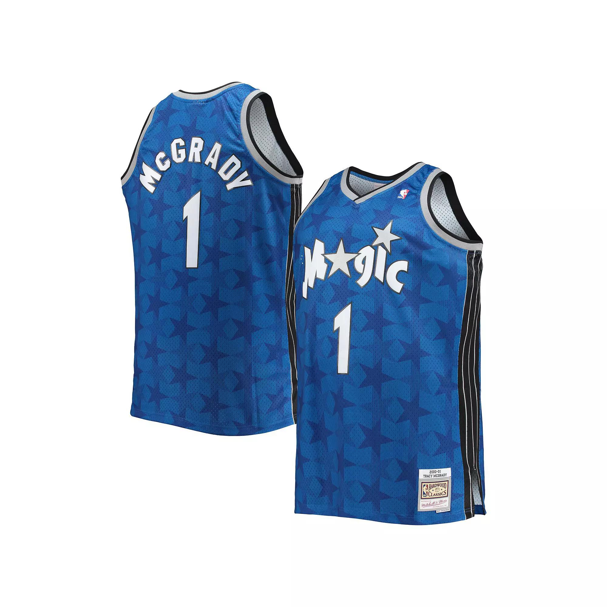 Men's Mitchell & Ness Tracy McGrady Blue Orlando Magic Big & Tall 2000/01 Hardwood Classics Swingman Jersey,  Product Image