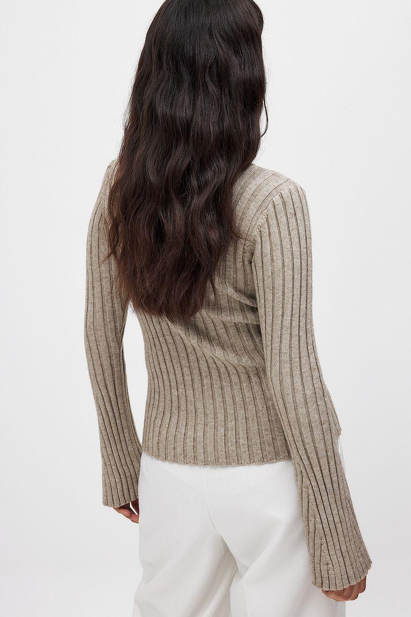 Knitted Ribbed Sweater Product Image