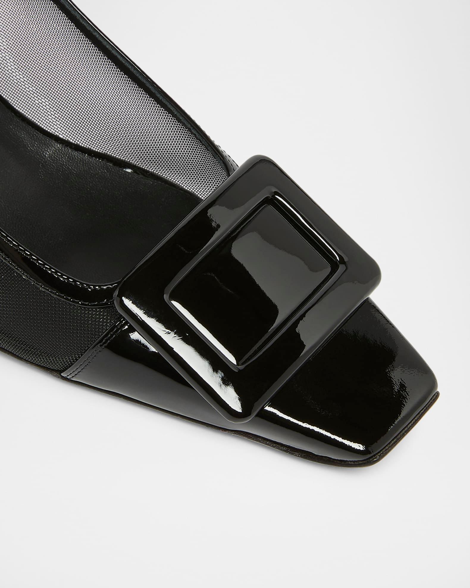 Belle Vivier Patent Buckle Ballerina Pumps Product Image