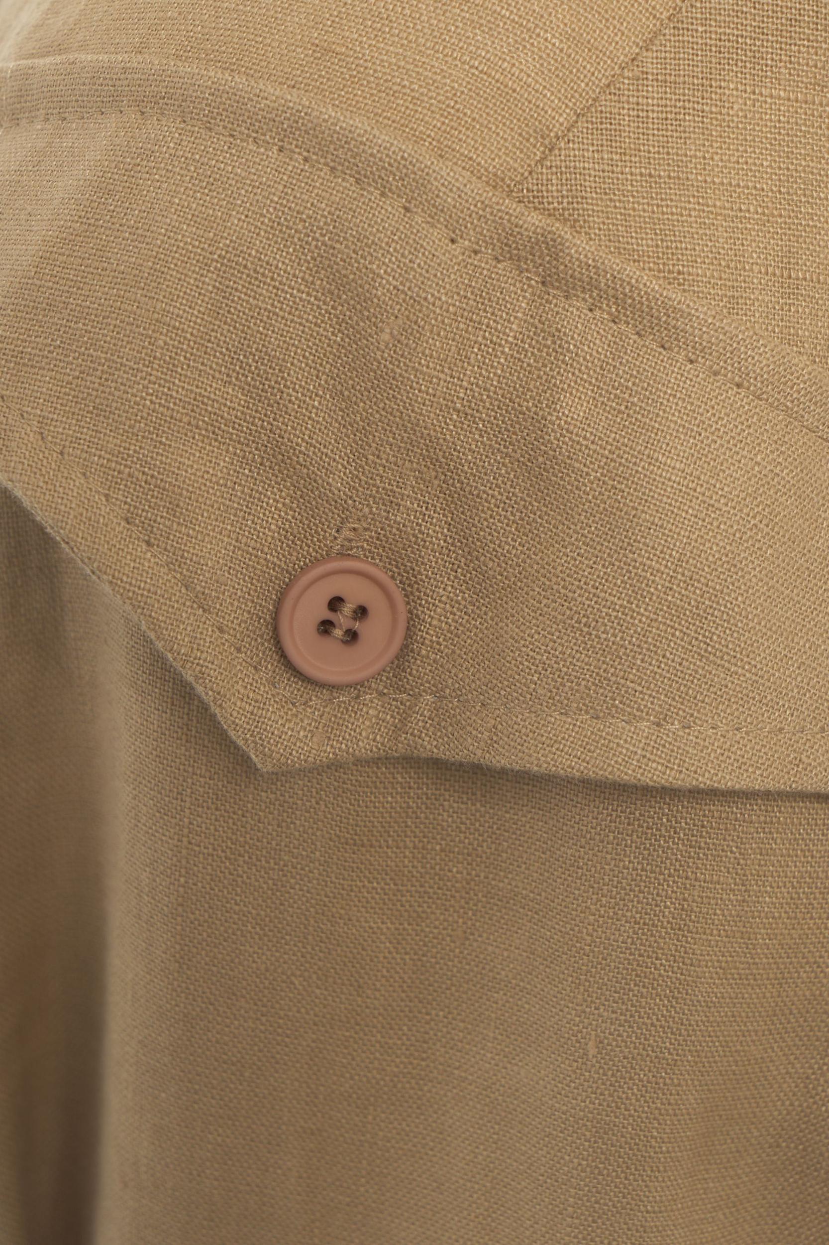 Linen dress with waist belt Product Image