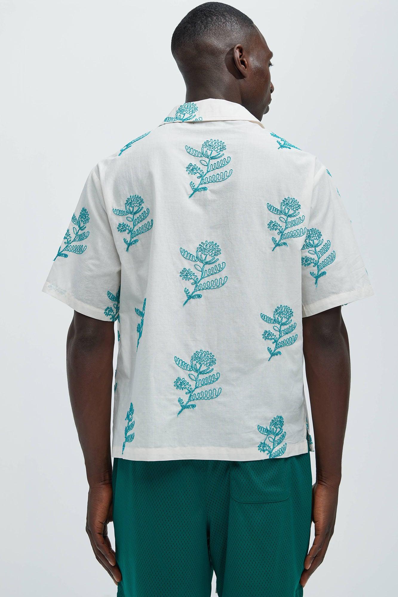 Calder Embroidery Shirt - Cream/combo Product Image
