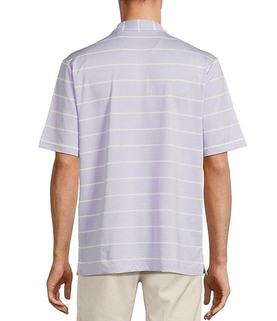 Roundtree & Yorke Performance The Fairway Short Sleeve Stripe Polo Shirt Product Image