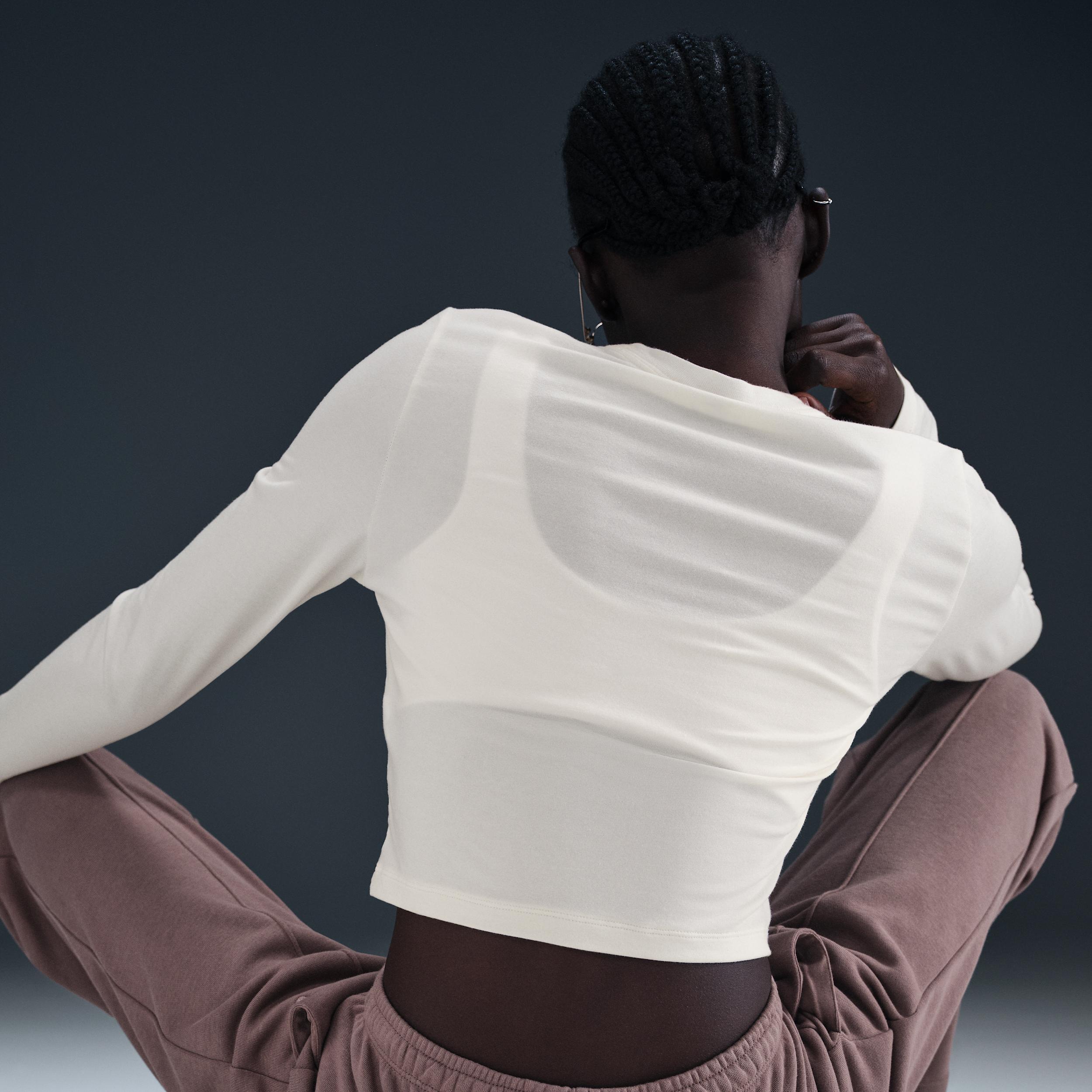 Nike Sportswear Chill Knit Women's Slim Long-Sleeve Cropped Top Product Image