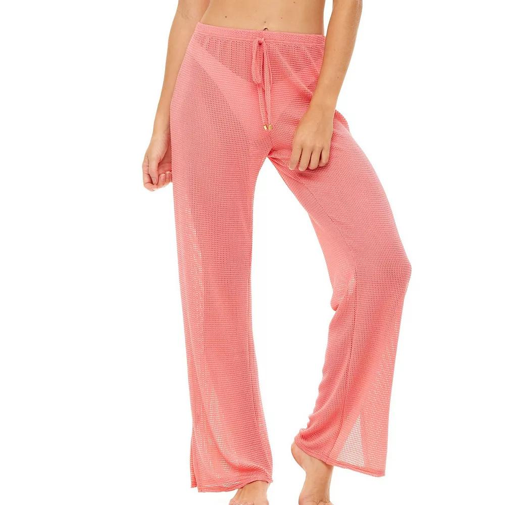 Women's Jordan Taylor Textured Mesh Swim Cover-Up Pants,  Product Image