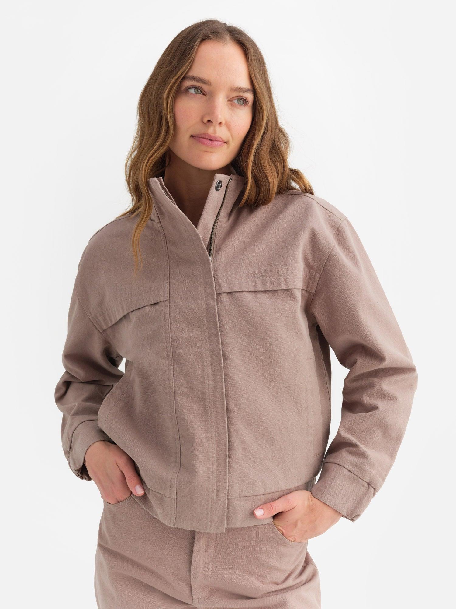 Organic Cotton Canvas Flight Jacket Female Product Image