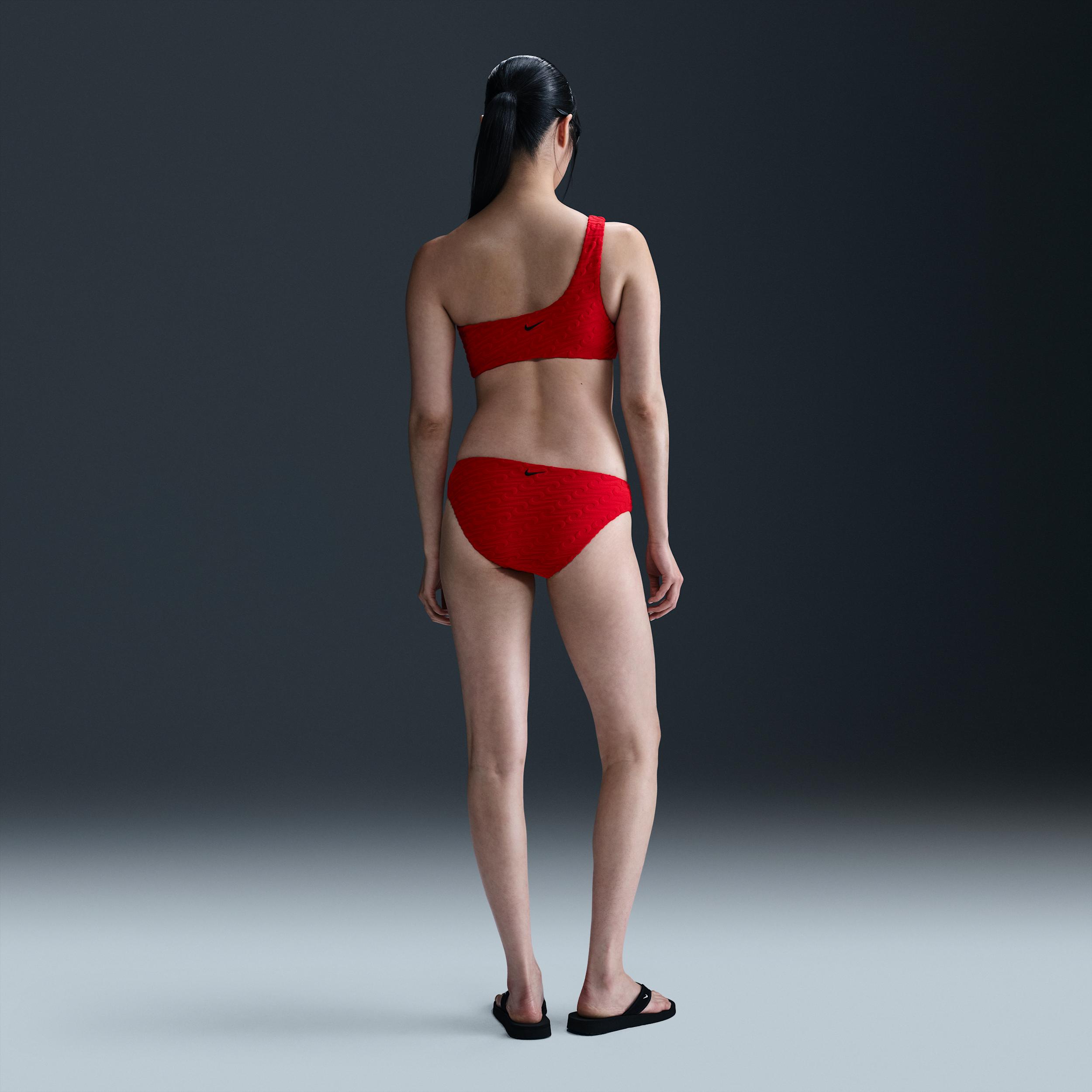 Nike Womens Swim Swoosh Link Terry Asymmetrical Bikini Top | NESSF254-614 Product Image