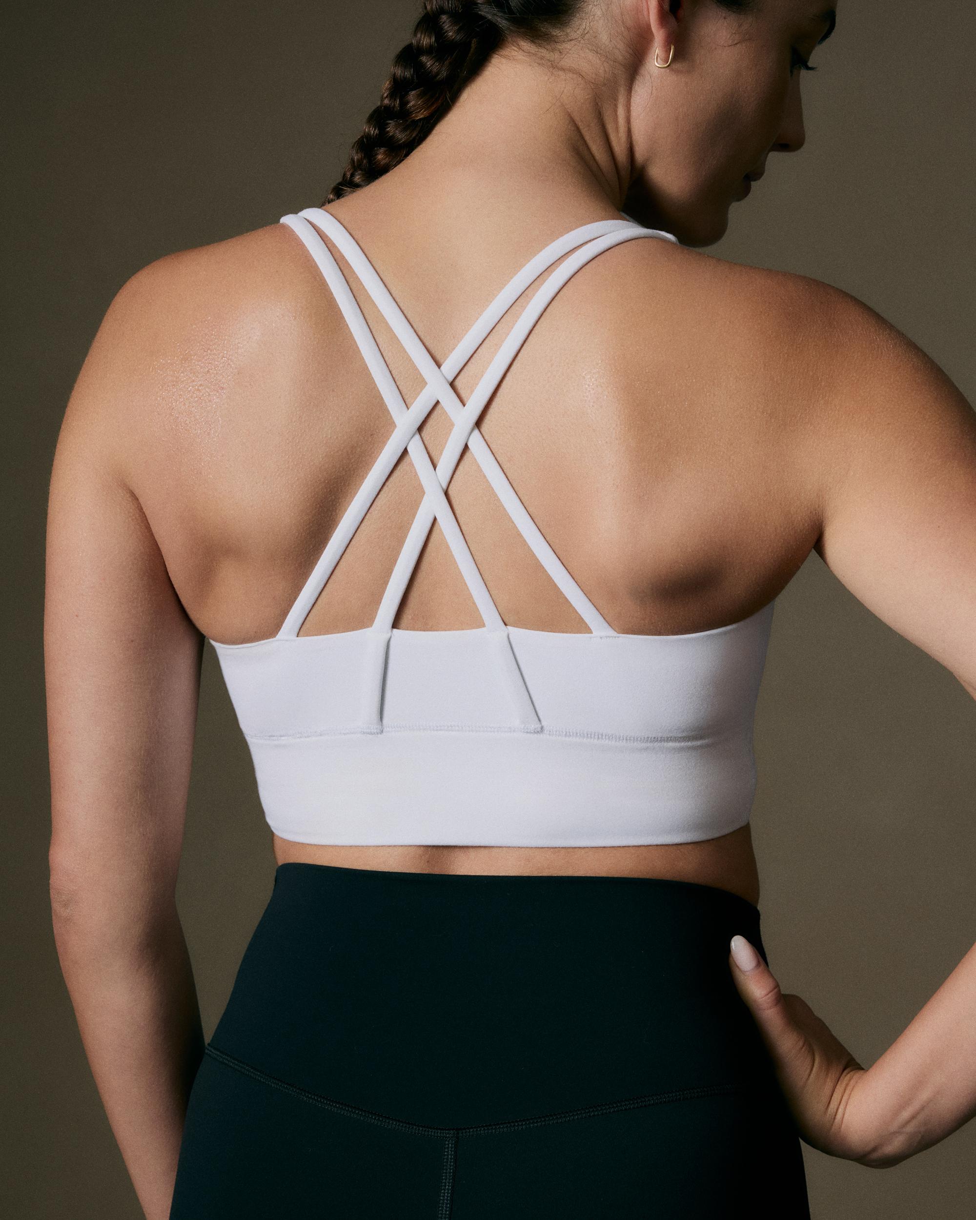 Quince | Women's Power-Up Long Line Strappy Sports Bra Nylon/Spandex Product Image