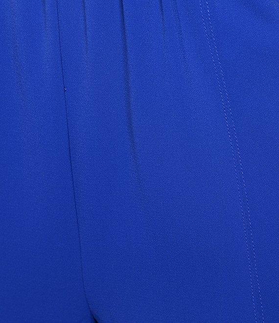 Ming Wang Crepe De Chine Straight Leg Pants Product Image