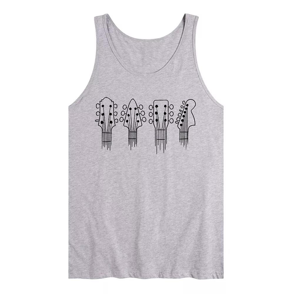Men's Brushstroke Guitars Tank Top,  Product Image