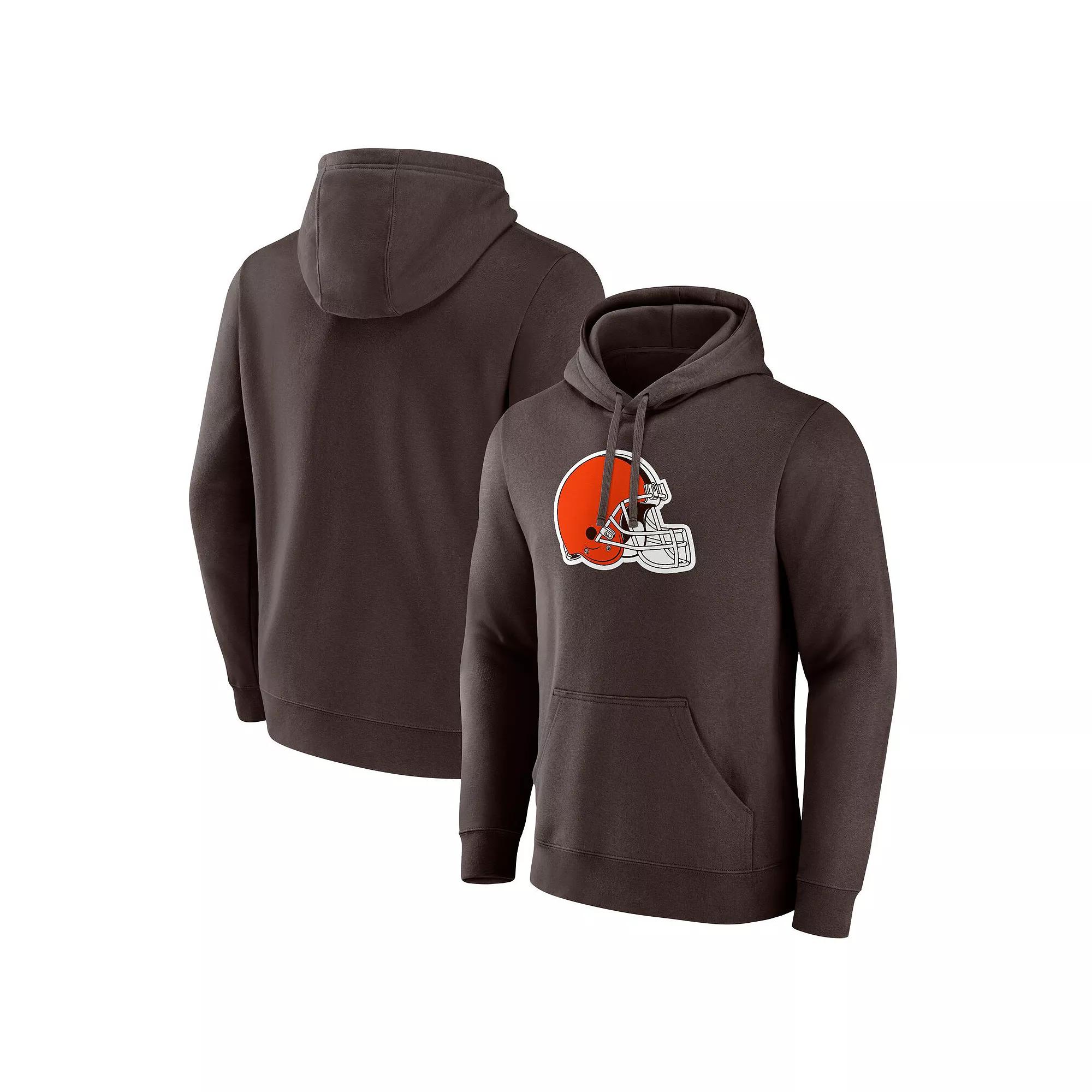Men's Fanatics Brown Cleveland Browns Primary Logo Pullover Hoodie,  Product Image