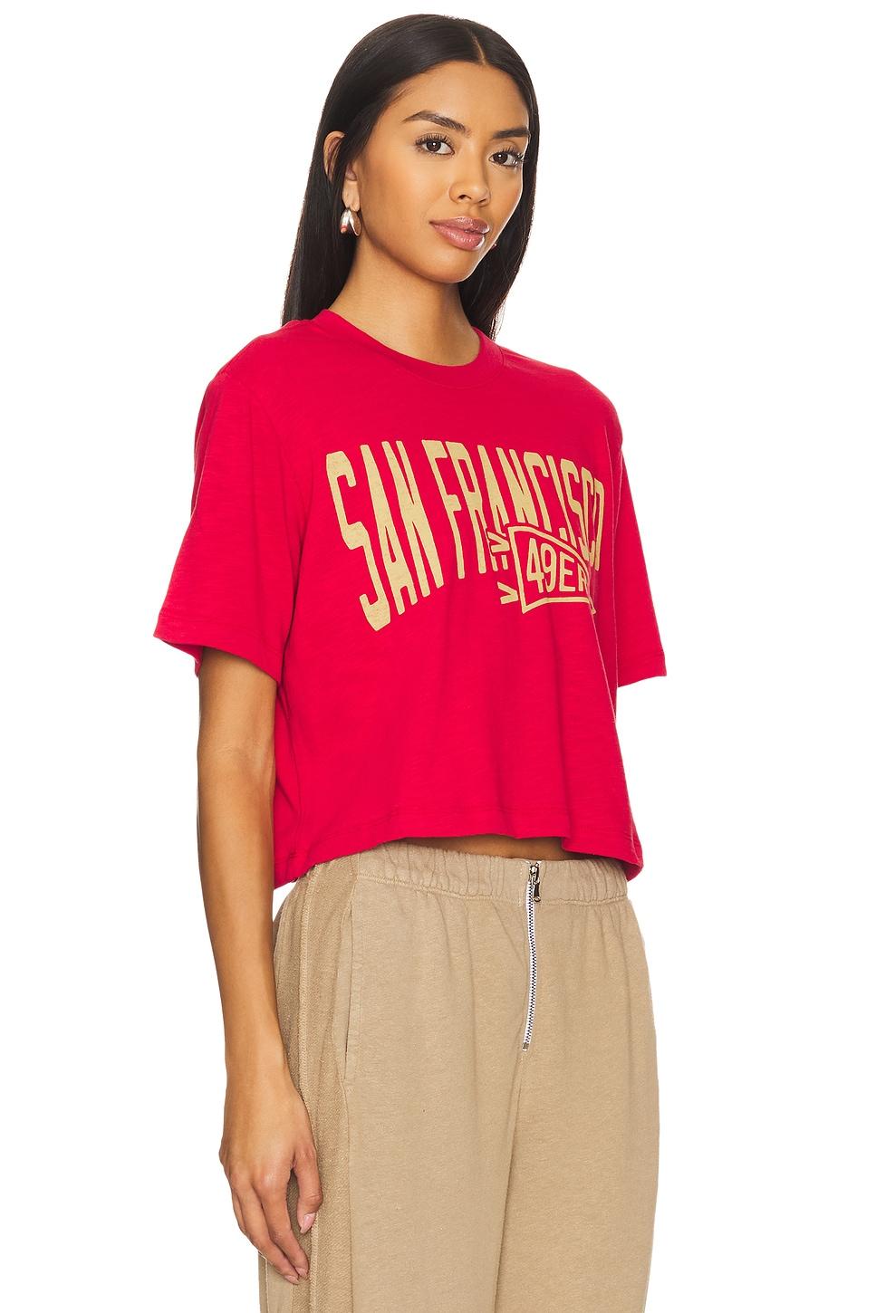 49ers Dual Threat Mock Neck Crop Tee Junk Food Product Image