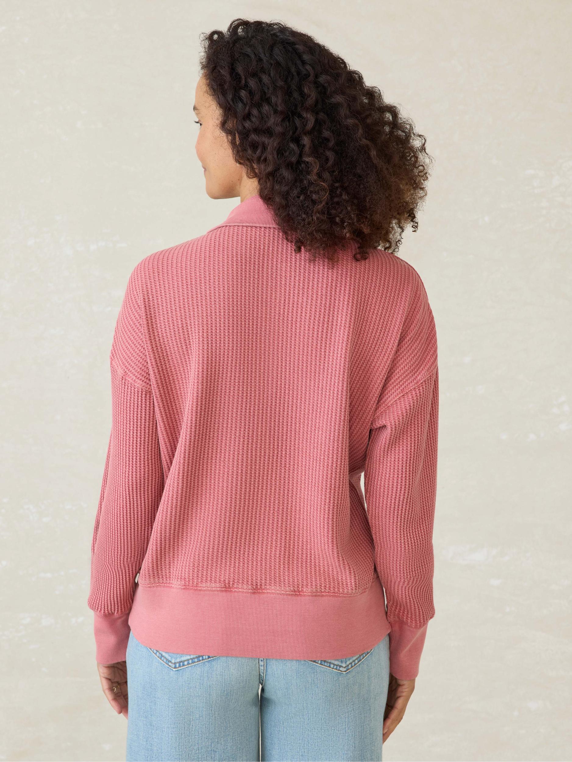 Après Waffle Henley - Baroque Rose Female Product Image