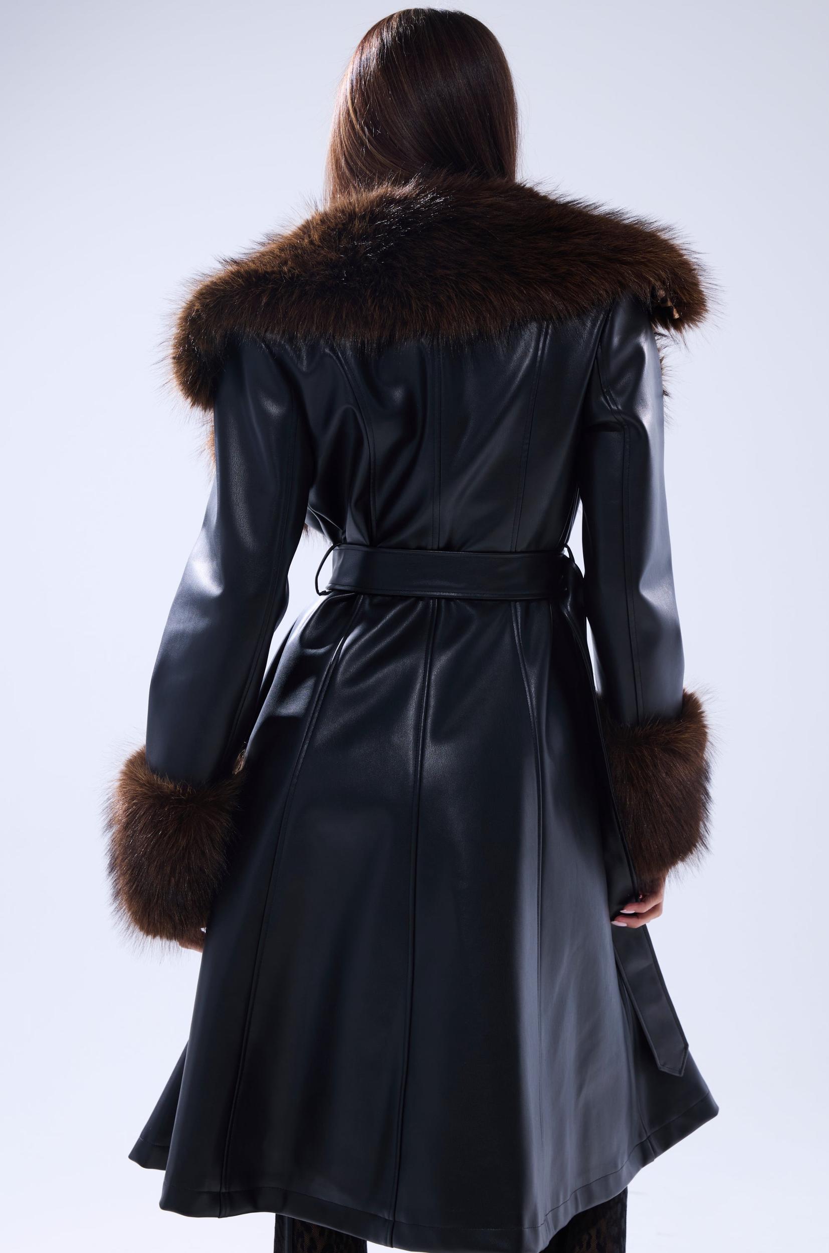 MAIN SQUEEZE FUR TRIM TRENCH Product Image