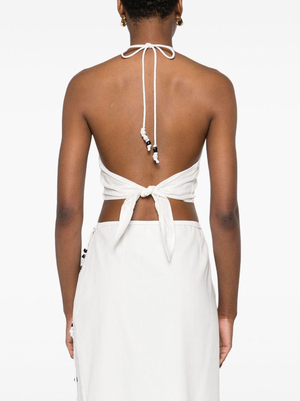 Azura halter-neck tie top Product Image