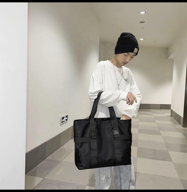 Buckled Nylon Tote Bag Product Image