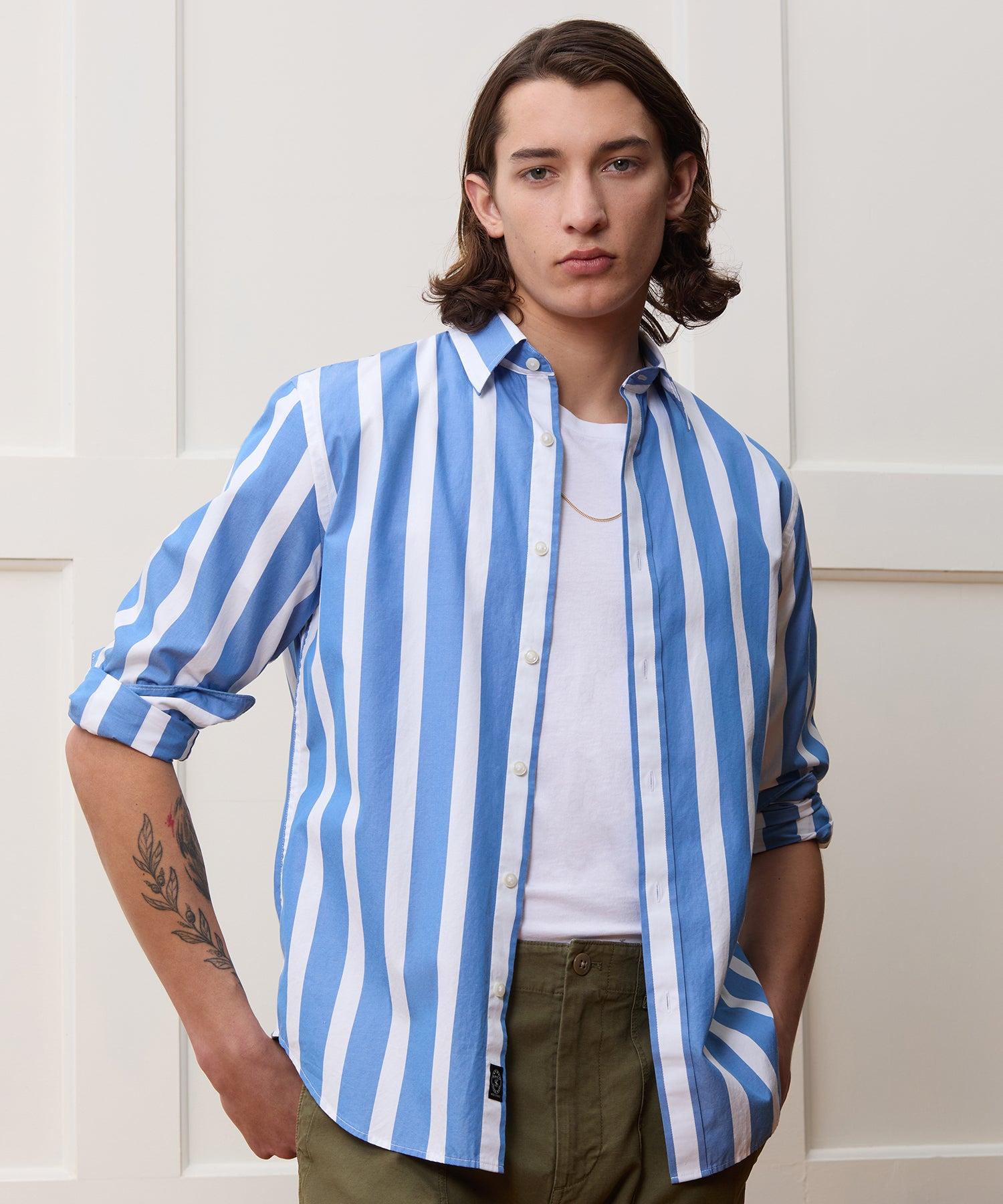 Slim Fit Cotton Poplin Point Collar Shirt Product Image