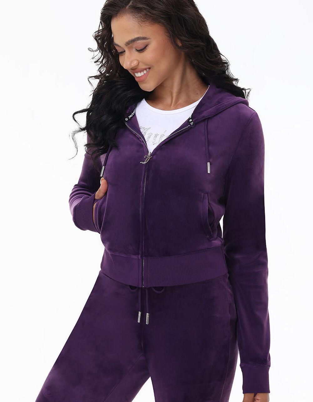 JUICY COUTURE OG Big Bling Womens Hoodie - FUSCHIA Product Image