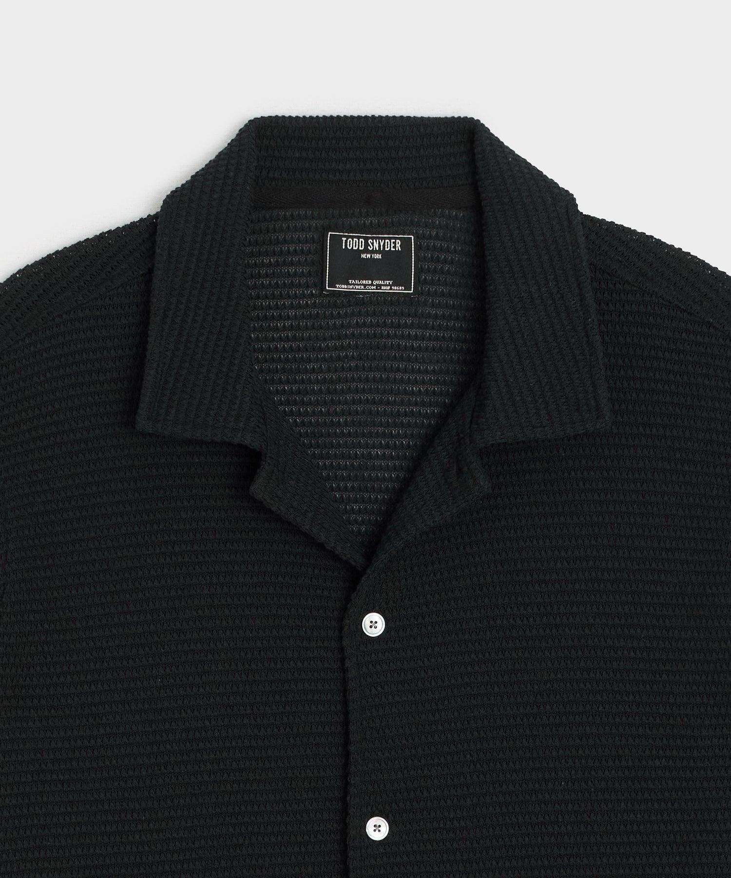 Textured Knit Polo Shirt Product Image
